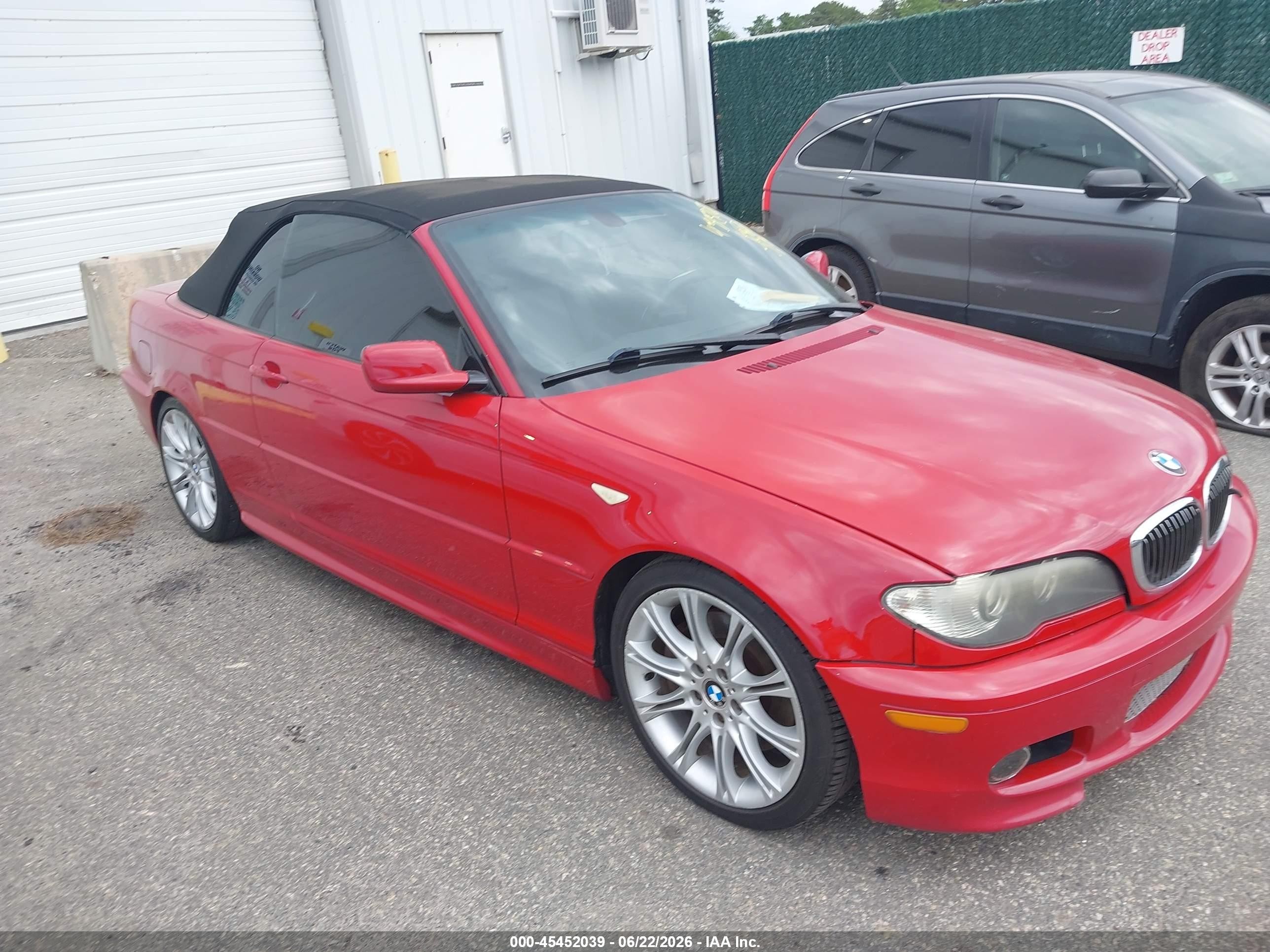 2006 Bmw 330ci   Red vin: WBABW53486PL53733