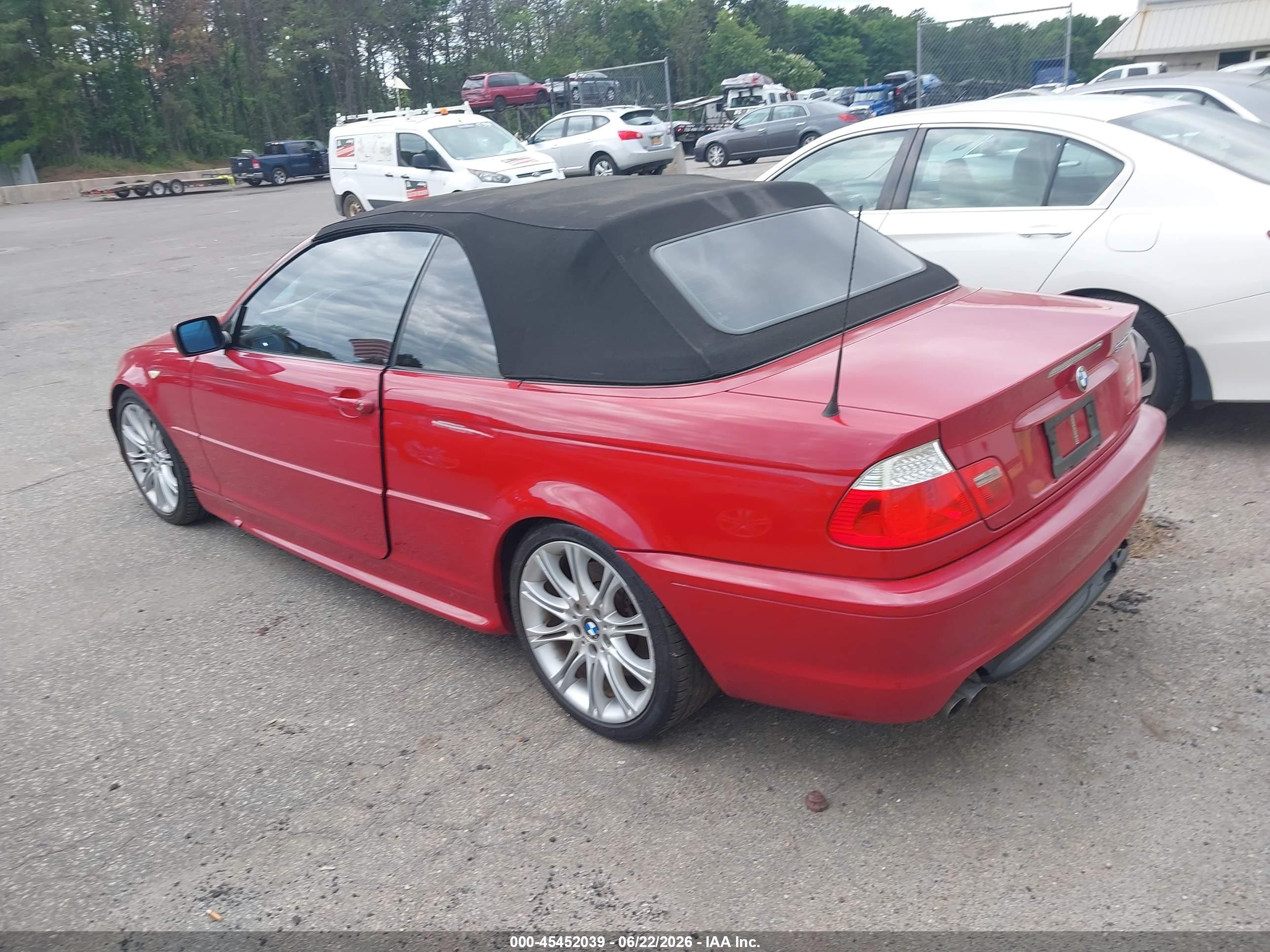 2006 Bmw 330ci   Red vin: WBABW53486PL53733
