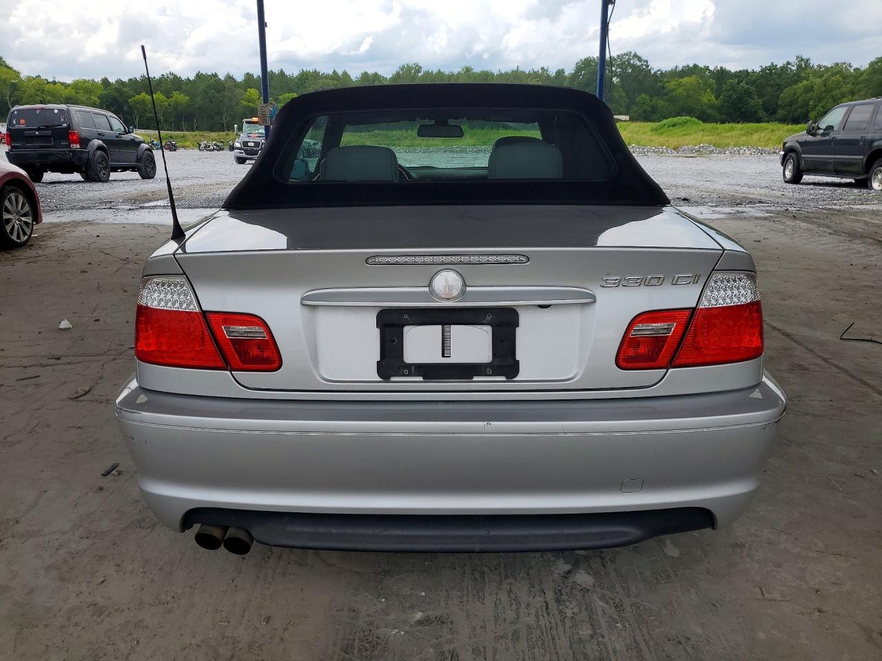 2006 Bmw 330 Ci Silver vin: WBABW53496PZ39664