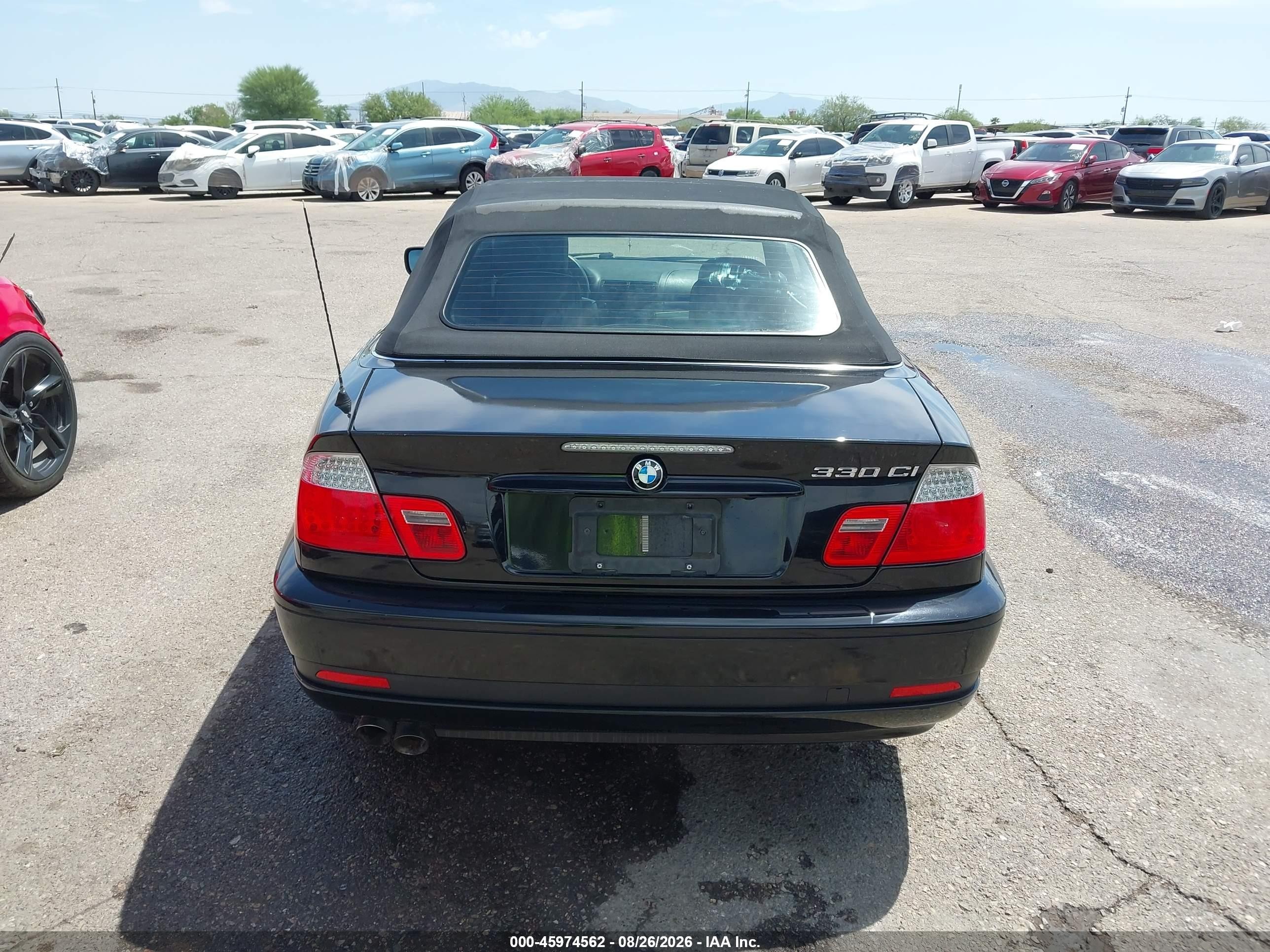 2006 Bmw 330ci   Black vin: WBABW53496PZ42256