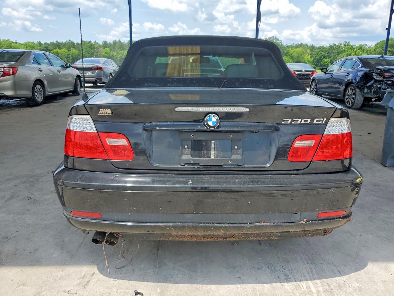 2004 Bmw 330 Ci Black vin: WBABW534X4PL40611