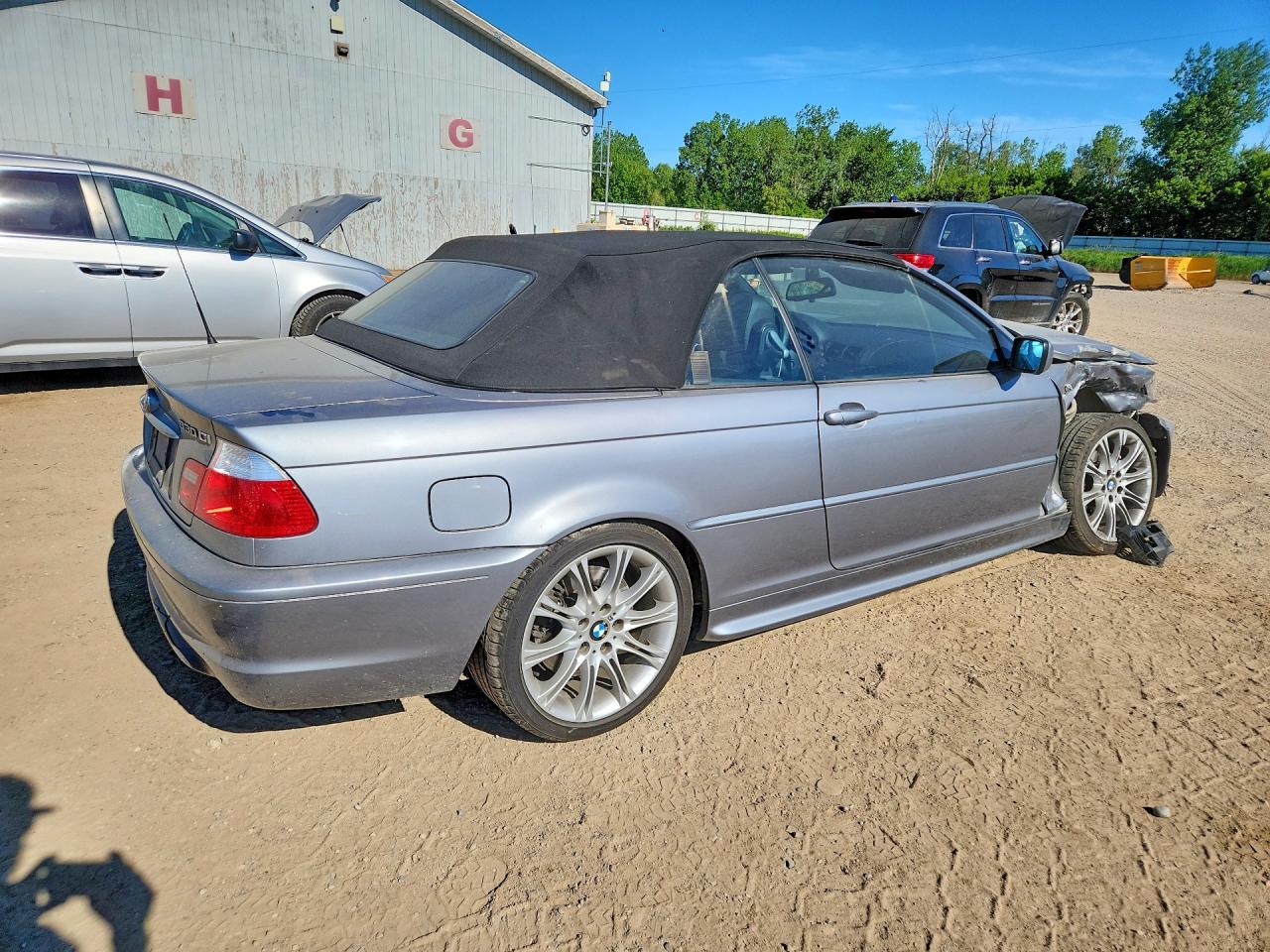 2005 Bmw 330 Ci Gray vin: WBABW534X5PL51853
