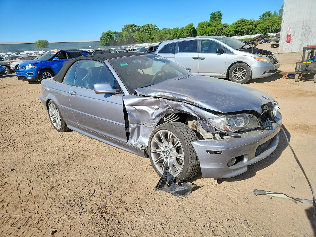 2005 Bmw 330 Ci Gray vin: WBABW534X5PL51853