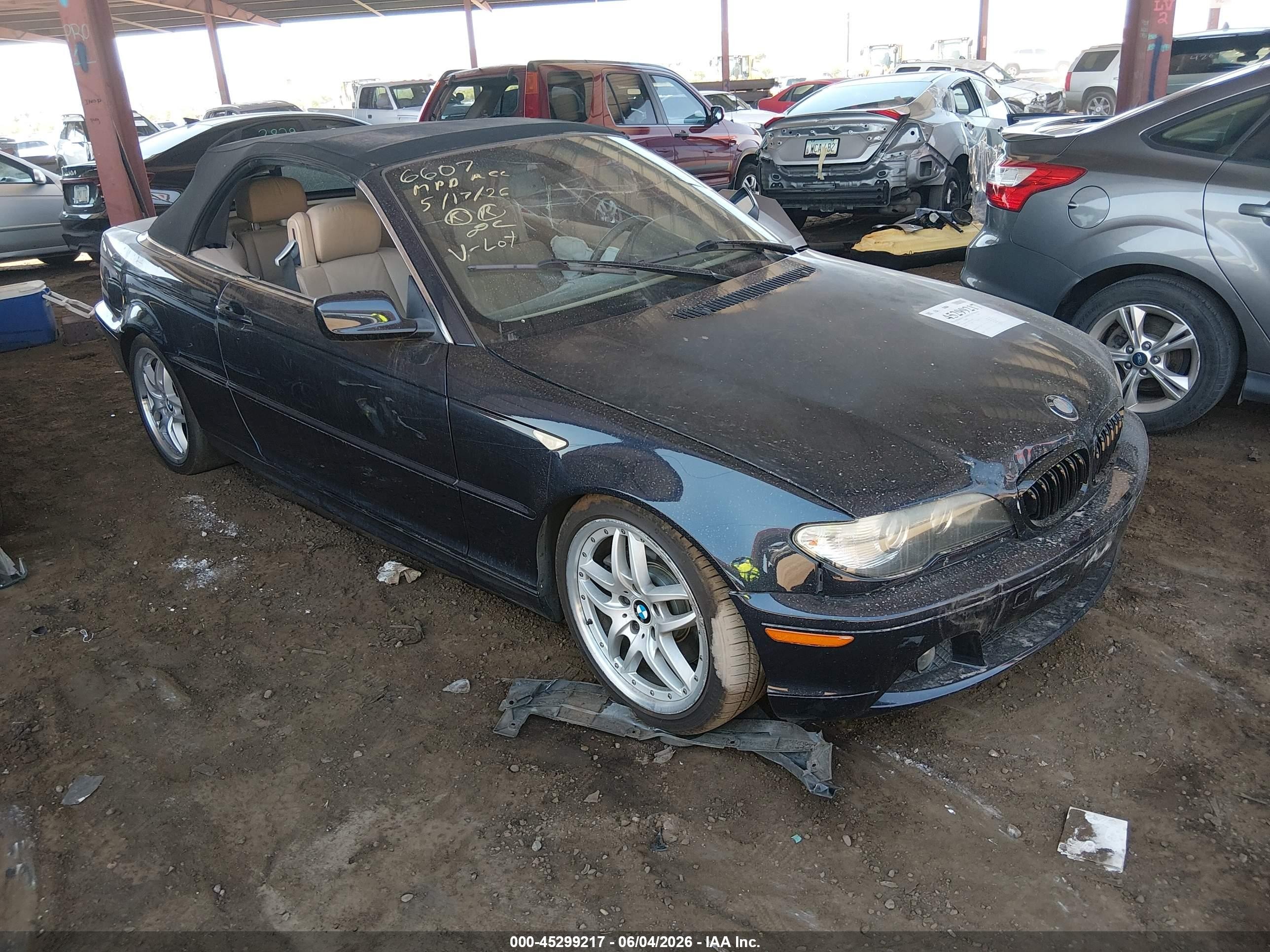2005 Bmw 330ci Blue vin: WBABW534X5PL53442