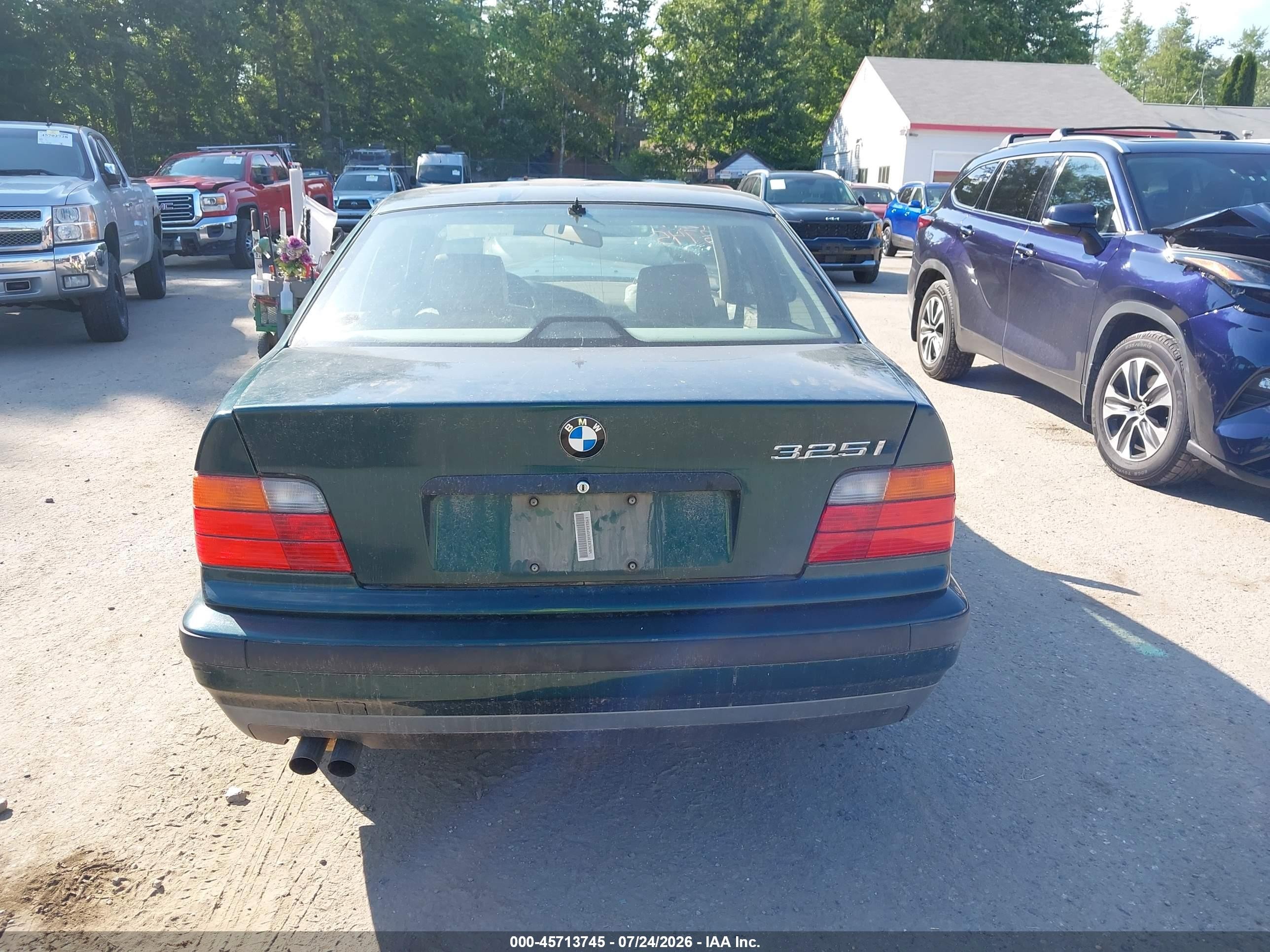 1995 Bmw 325 I Green vin: WBACB3324SFE23363