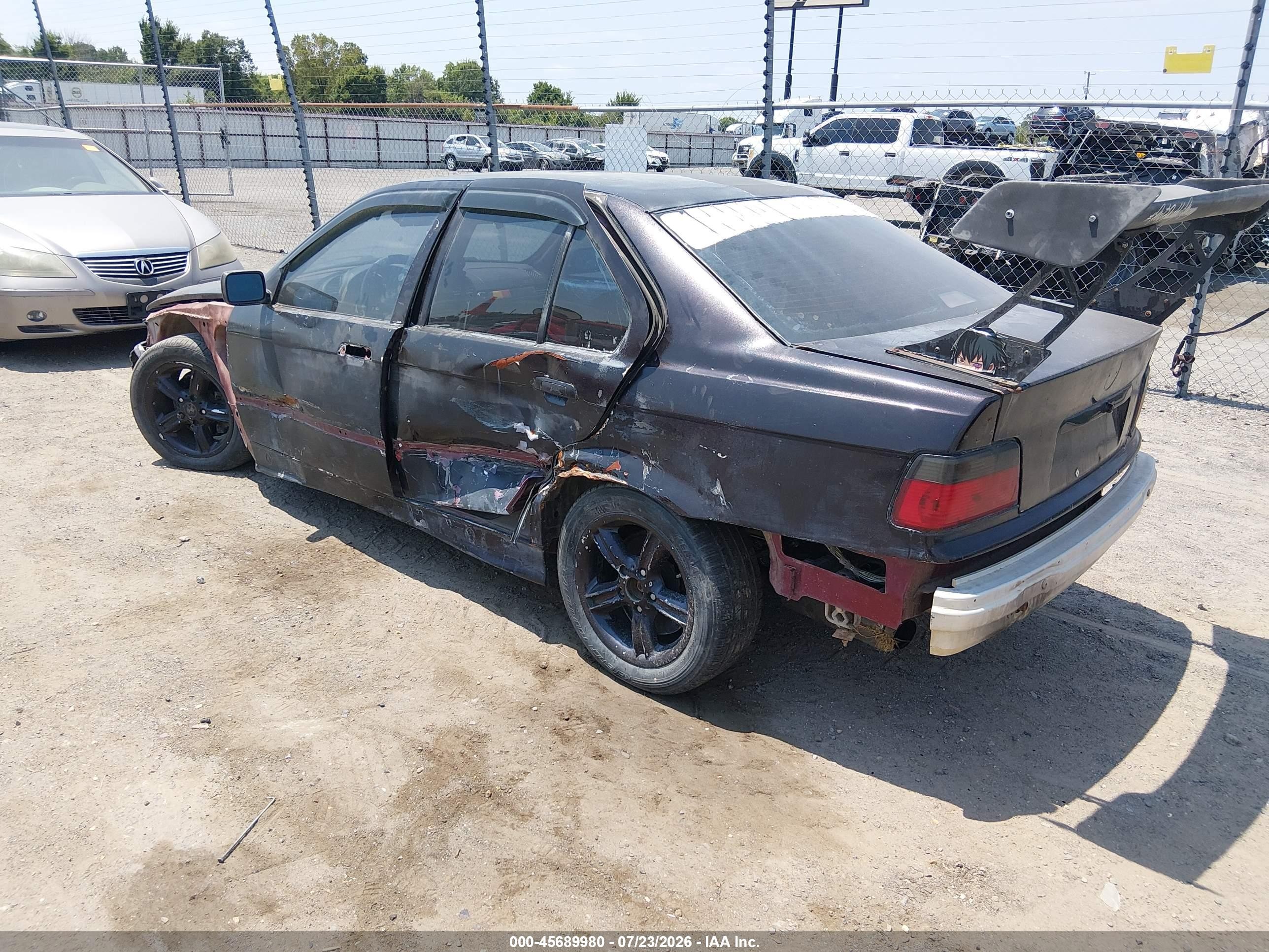 1995 Bmw 325 I Black vin: WBACB3325SFE21458