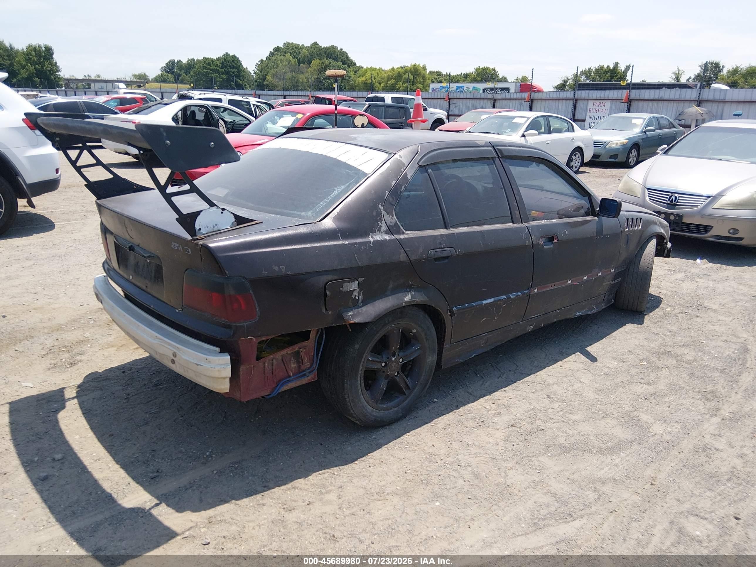 1995 Bmw 325 I Black vin: WBACB3325SFE21458