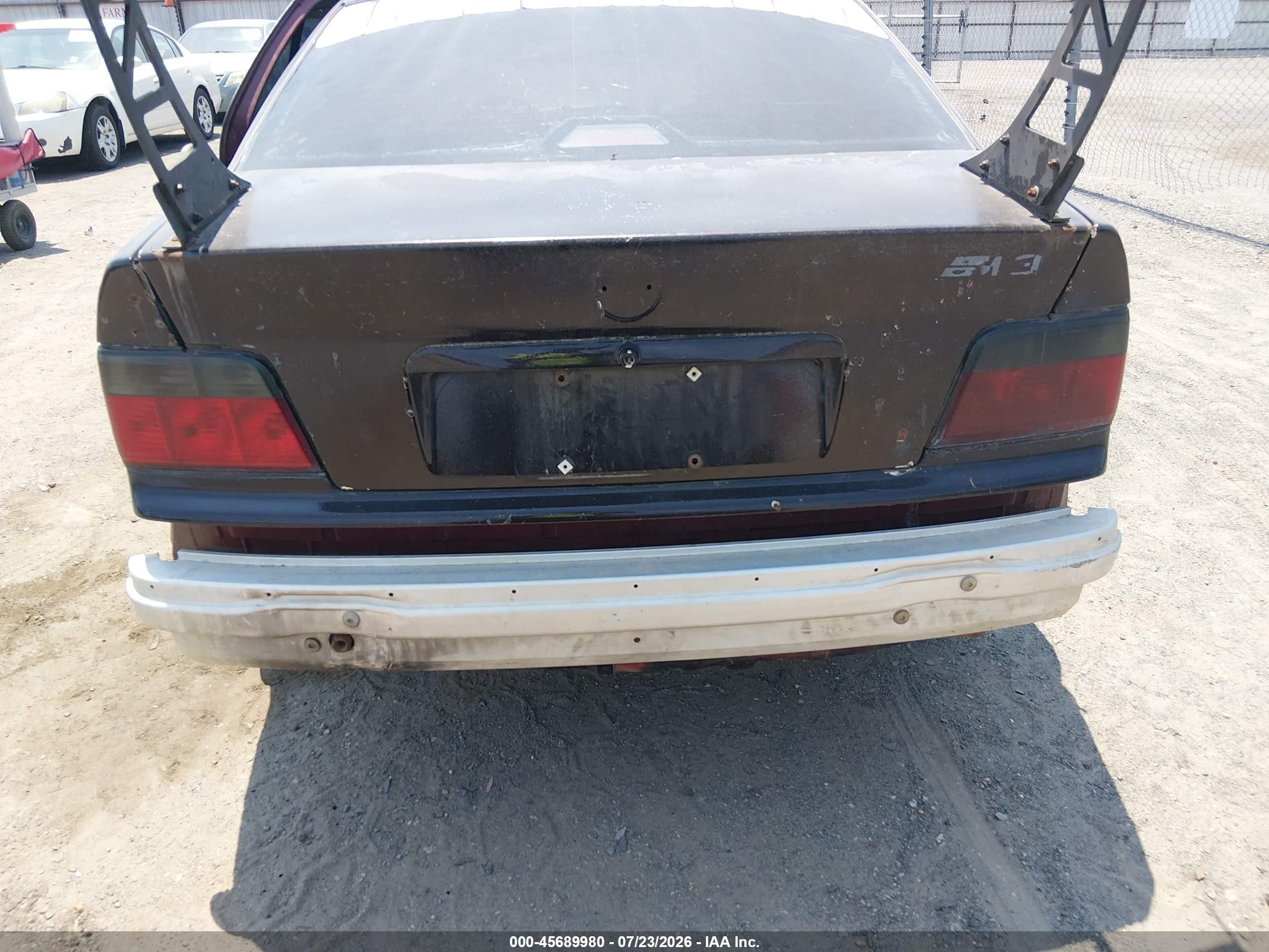 1995 Bmw 325 I Black vin: WBACB3325SFE21458