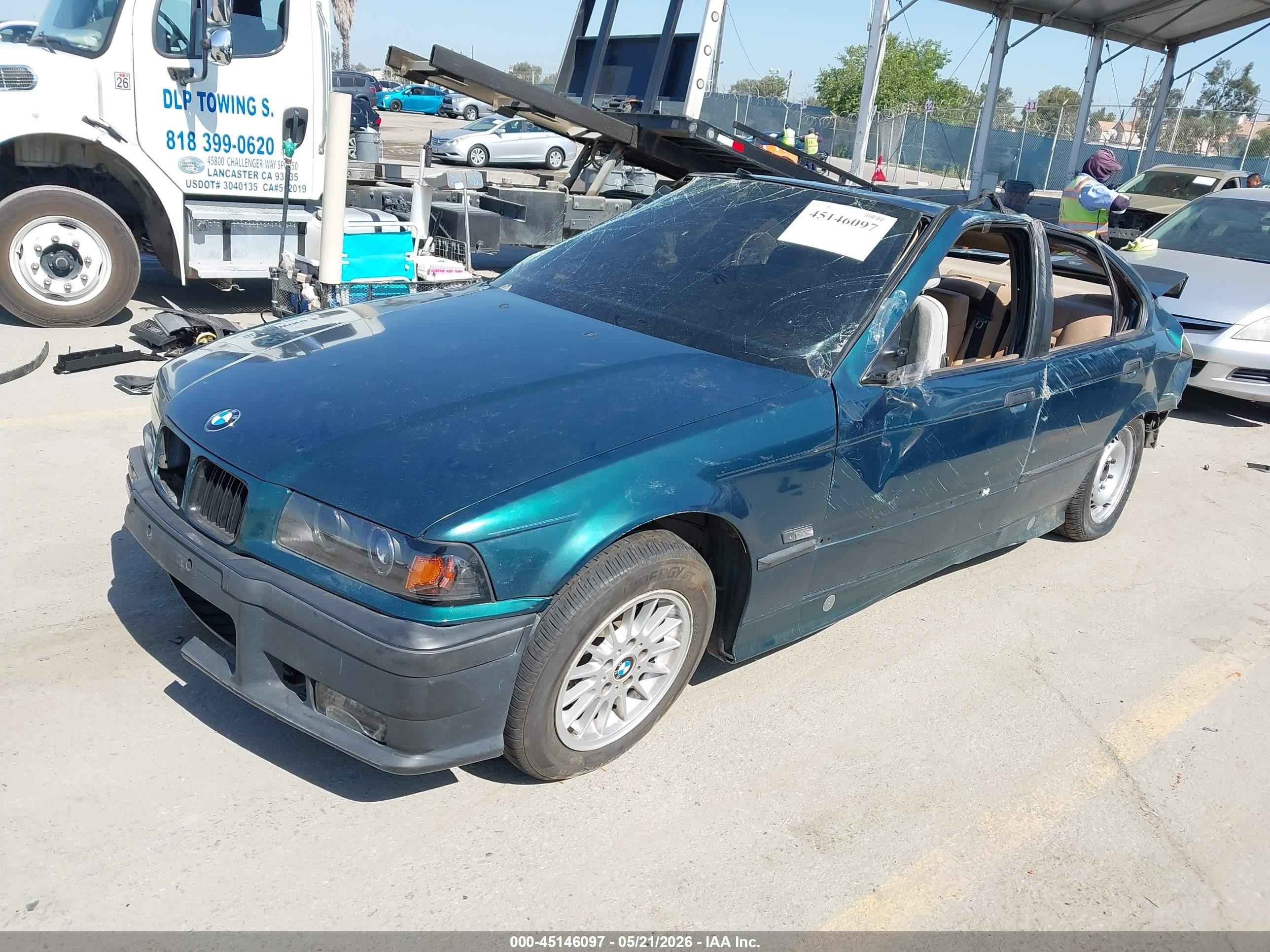 1994 Bmw 325 I Automatic Green vin: WBACB4321RFL18034