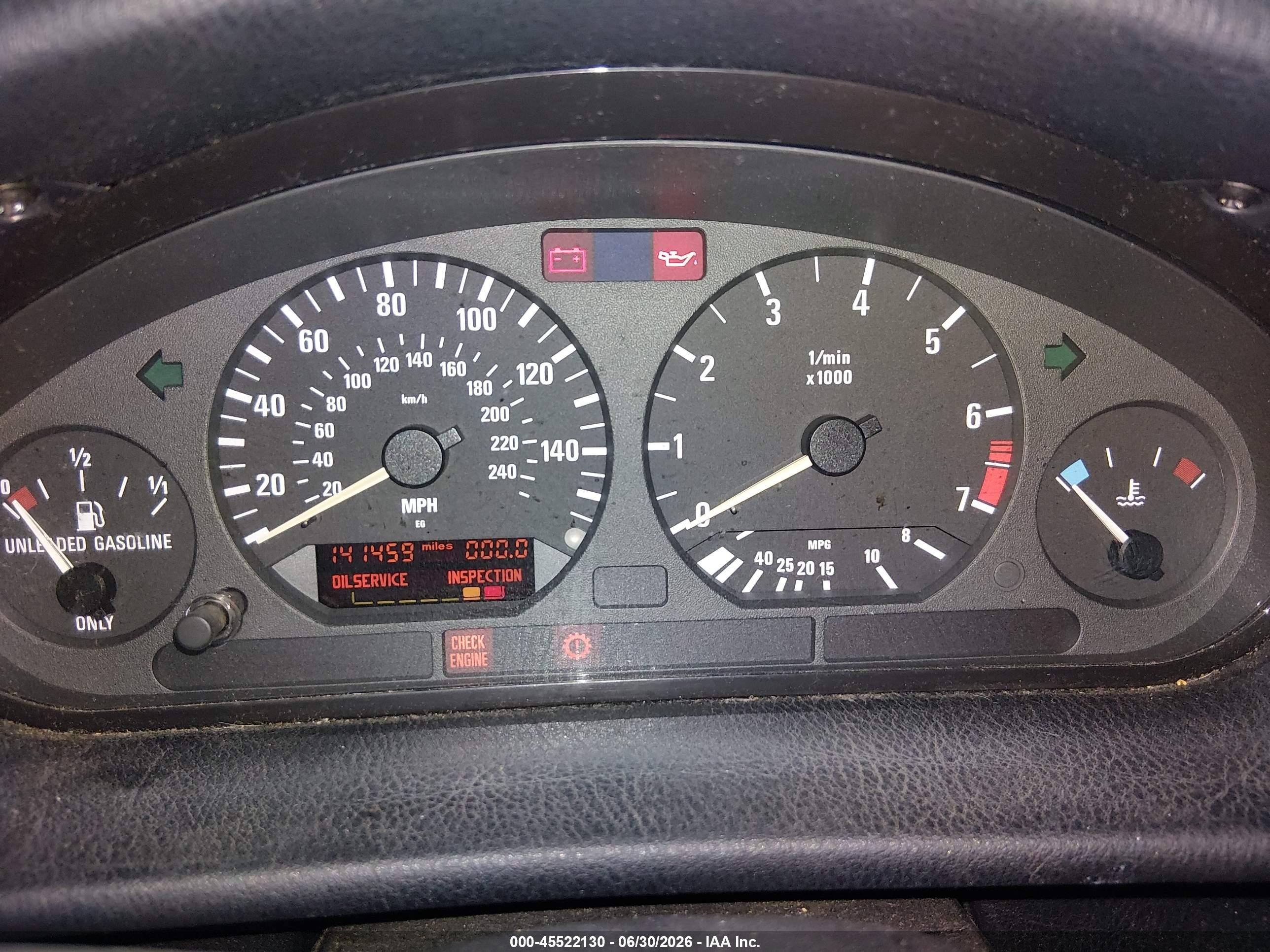 1994 Bmw 325 I Automatic Black vin: WBACB4325RFM02647
