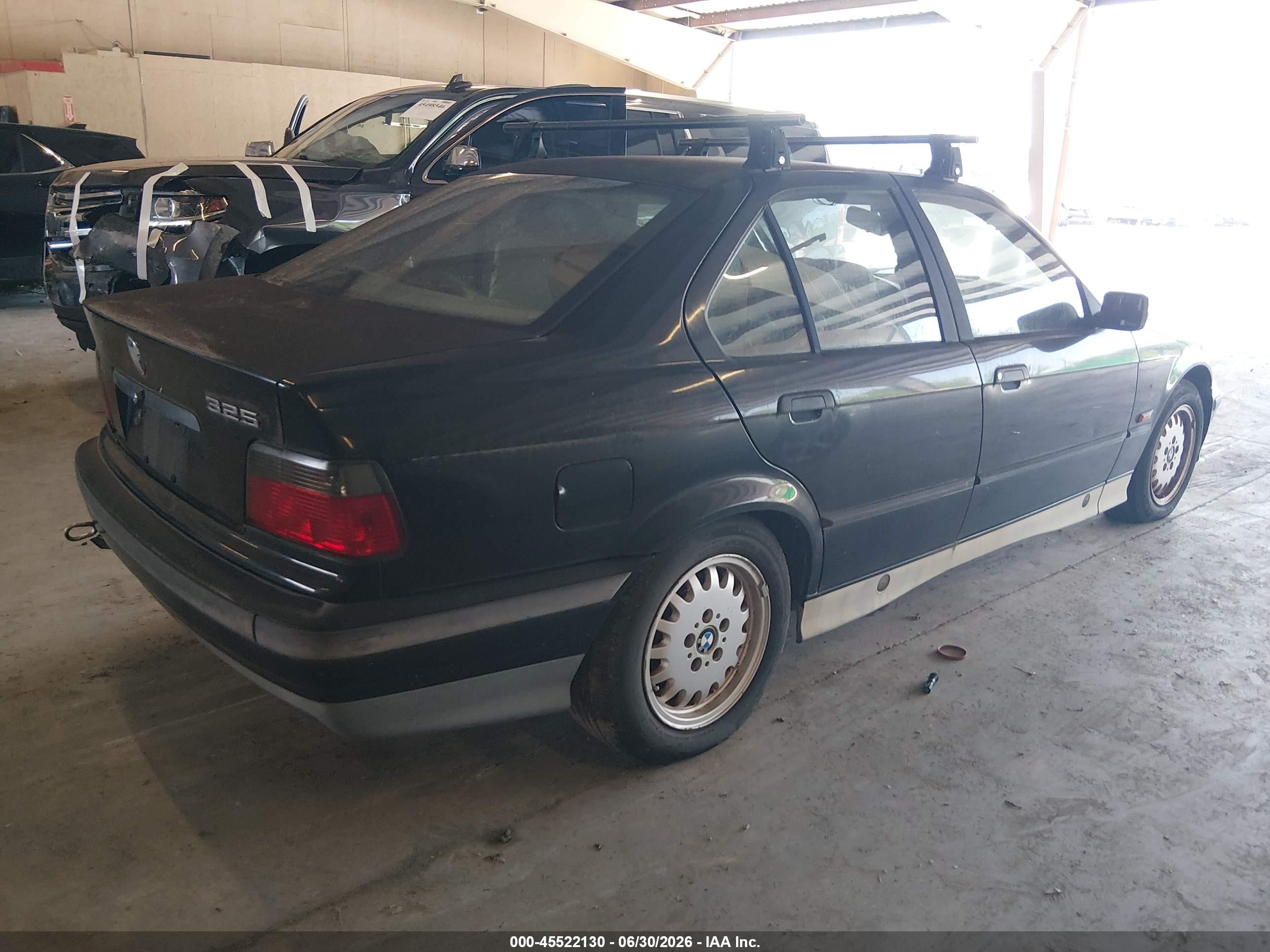 1994 Bmw 325 I Automatic Black vin: WBACB4325RFM02647