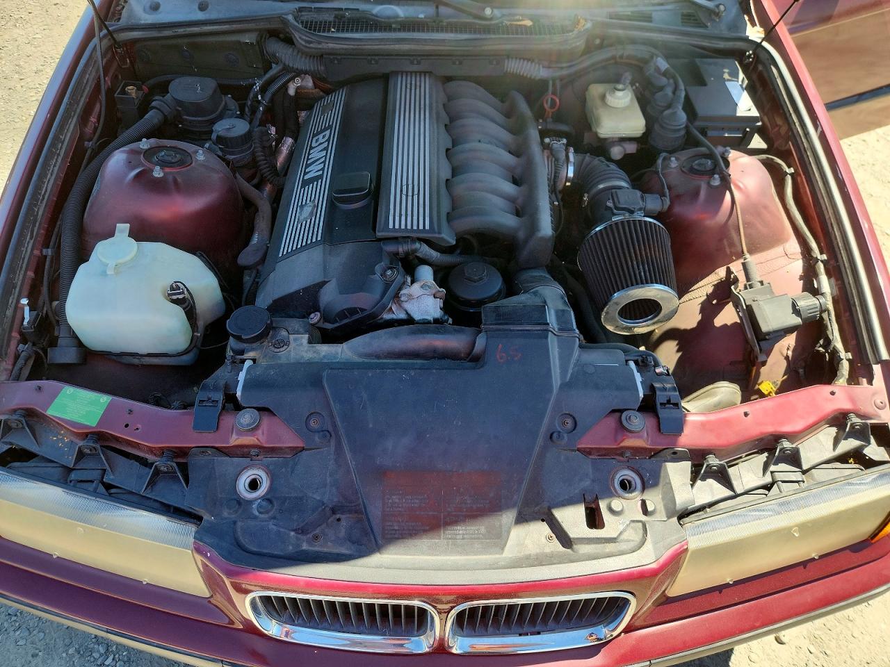1996 Bmw 328 I Automatic Burgundy vin: WBACD4322TAV36045