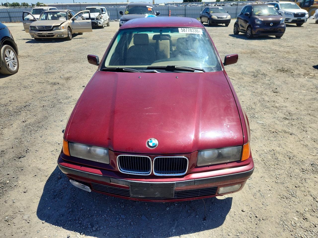 1996 Bmw 328 I Automatic Burgundy vin: WBACD4322TAV36045
