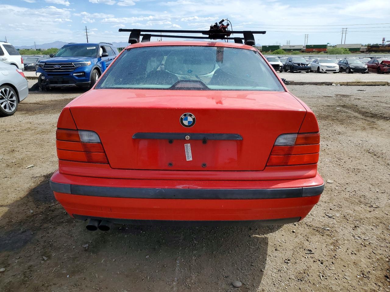 1996 Bmw 328 I Automatic Red vin: WBACD4323TAV44154
