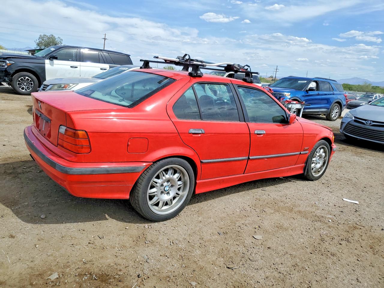 1996 Bmw 328 I Automatic Red vin: WBACD4323TAV44154