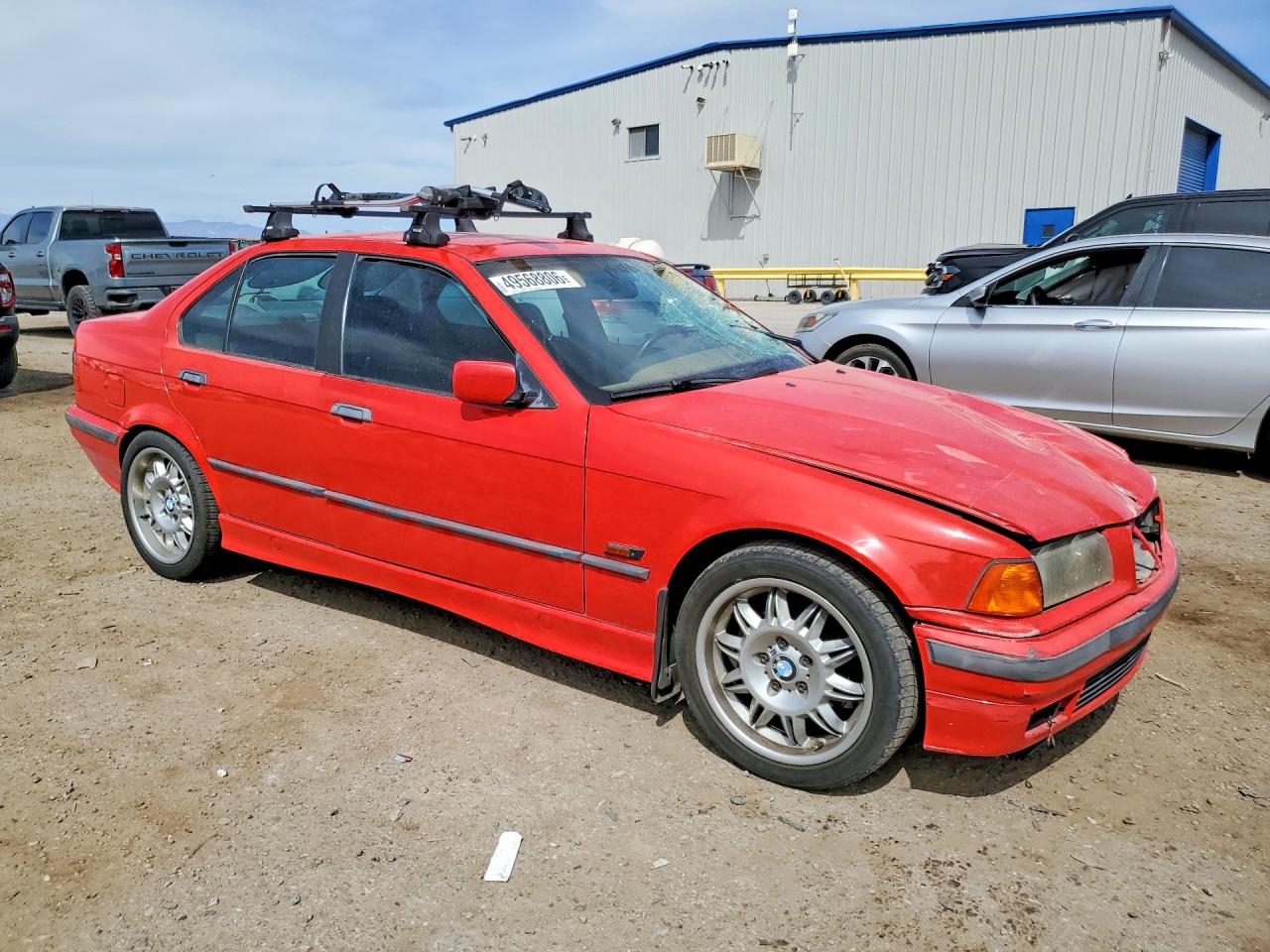 1996 Bmw 328 I Automatic Red vin: WBACD4323TAV44154