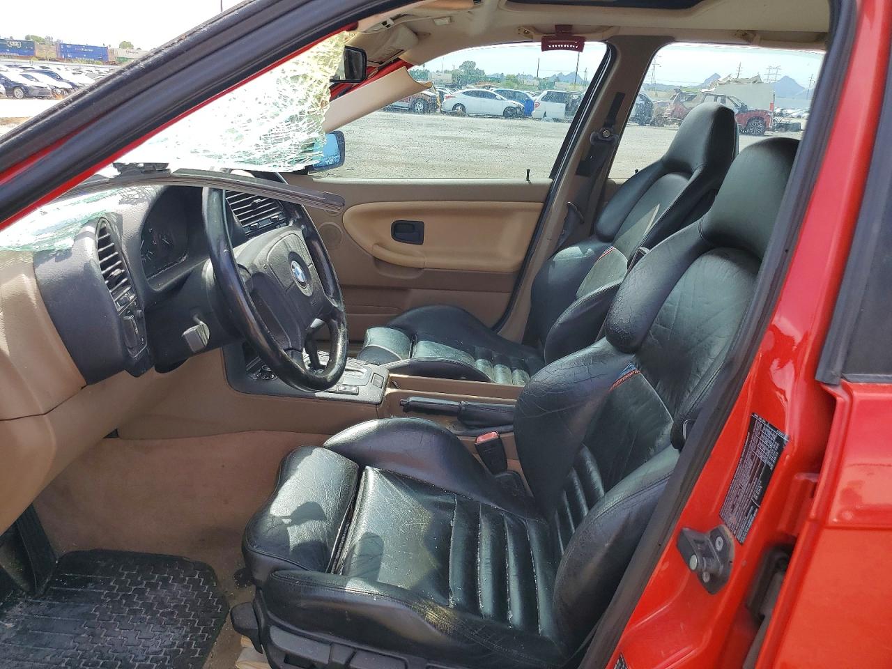 1996 Bmw 328 I Automatic Red vin: WBACD4323TAV44154