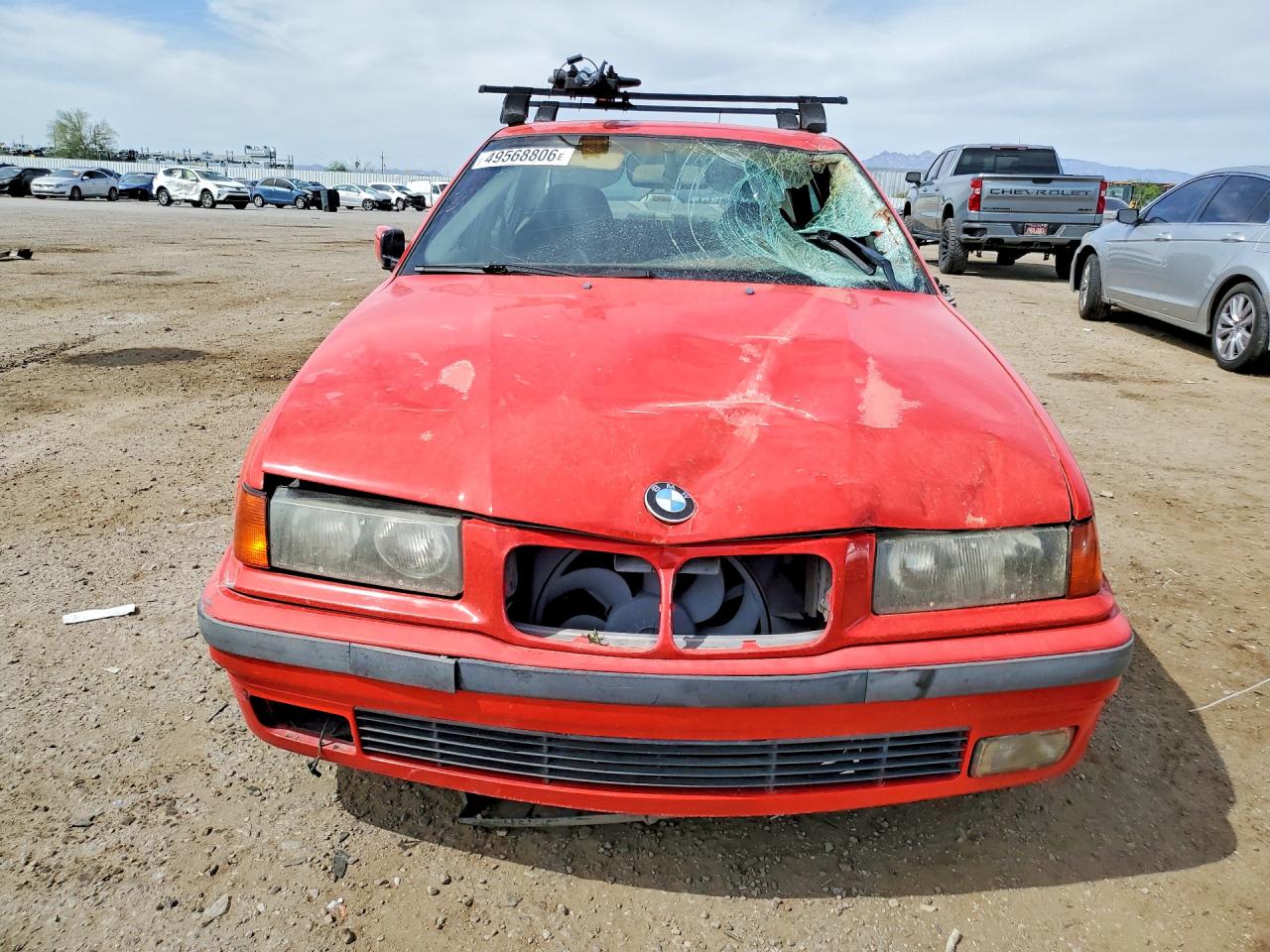 1996 Bmw 328 I Automatic Red vin: WBACD4323TAV44154