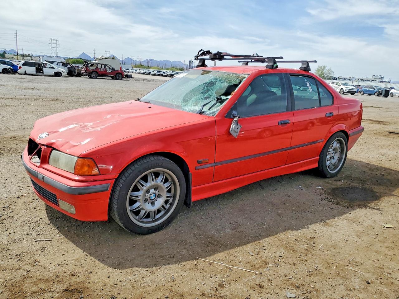 1996 Bmw 328 I Automatic Red vin: WBACD4323TAV44154