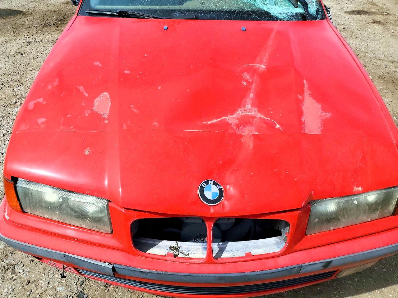 1996 Bmw 328 I Automatic Red vin: WBACD4323TAV44154
