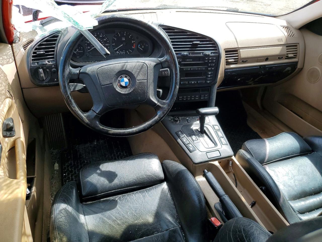 1996 Bmw 328 I Automatic Red vin: WBACD4323TAV44154