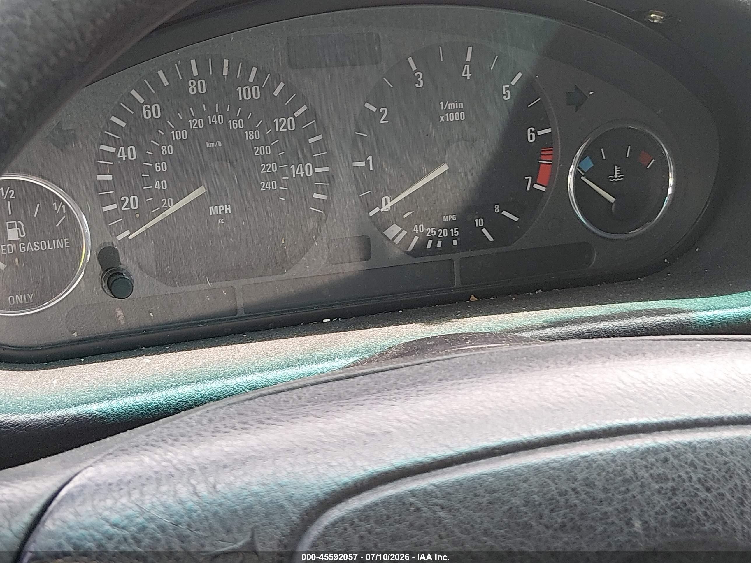 1998 Bmw 328i   Black vin: WBACD4323WAV58074