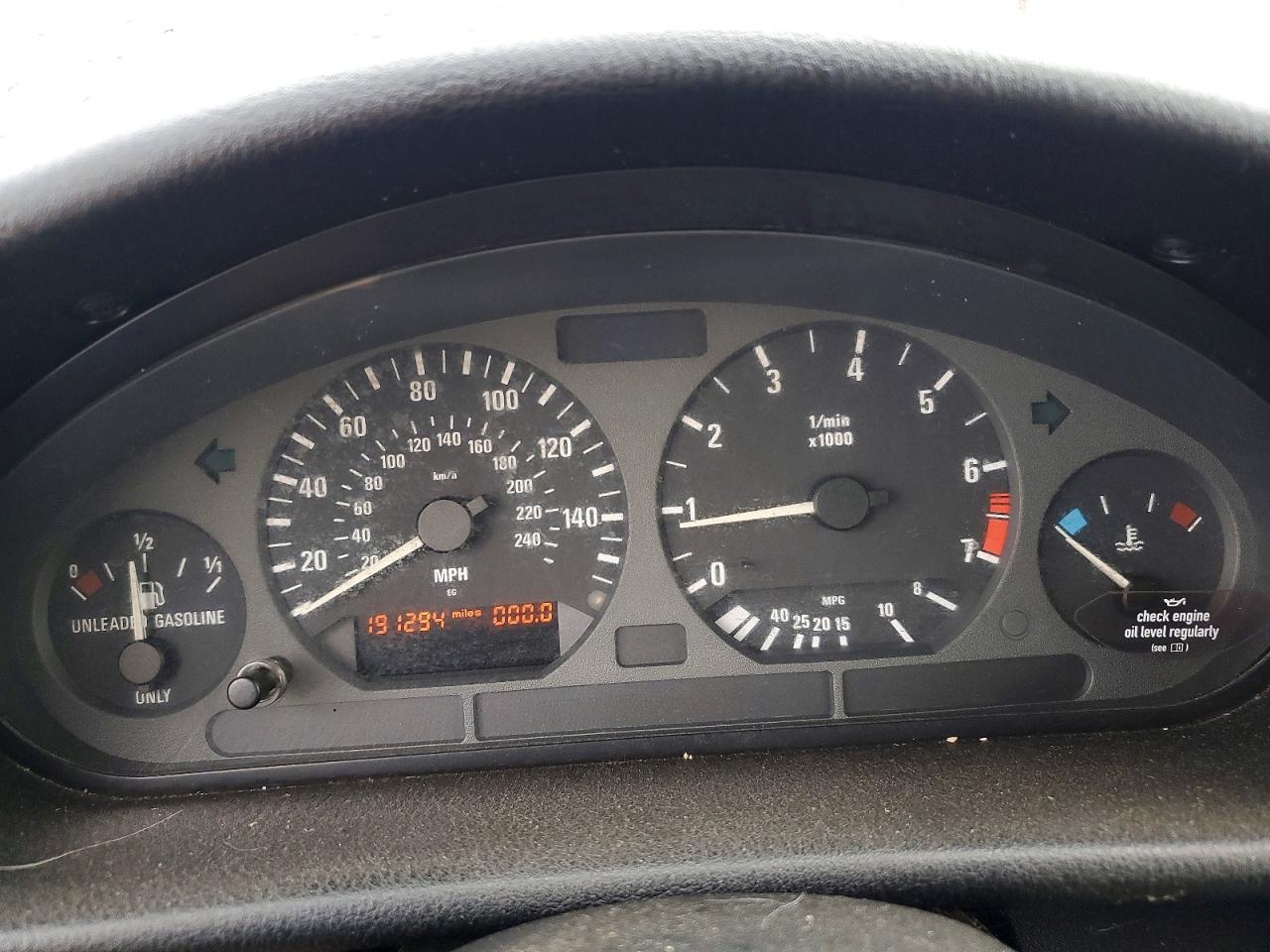 1998 Bmw 328 I Automatic Blue vin: WBACD4324WAV63414
