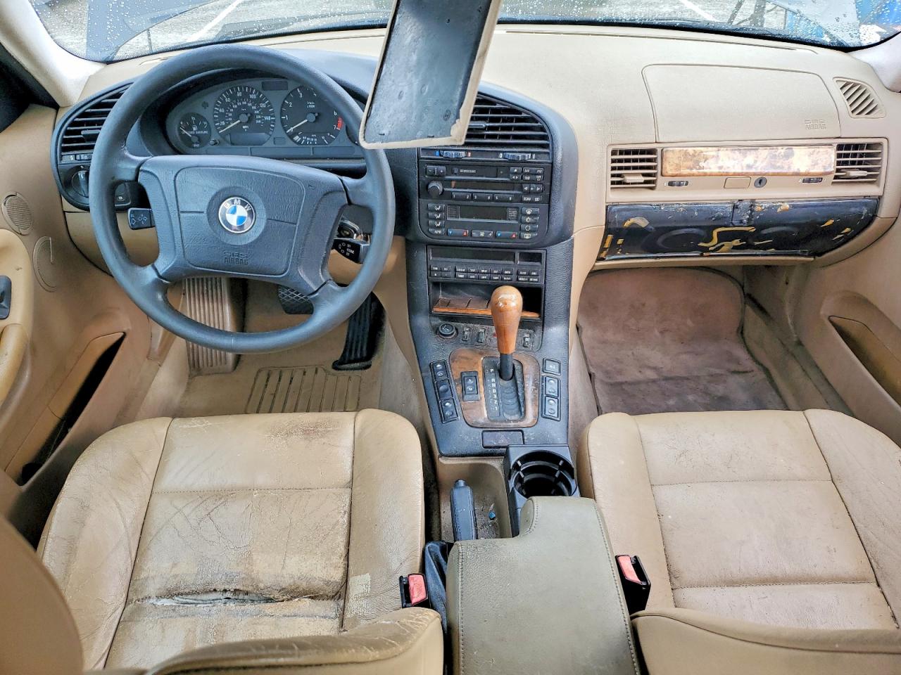 1998 Bmw 328 I Automatic Blue vin: WBACD4324WAV63414