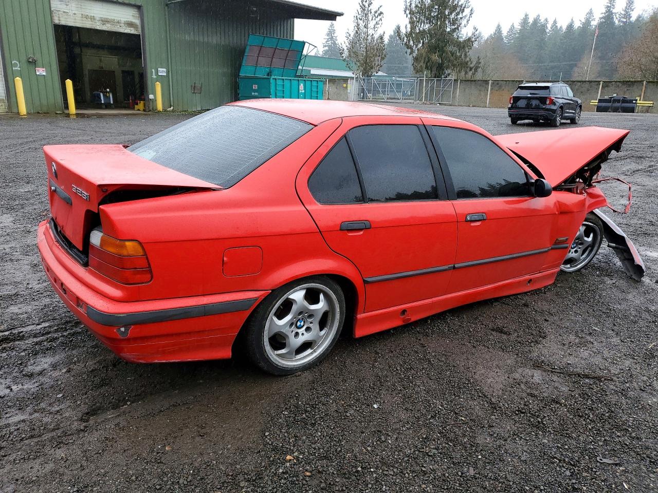 1996 Bmw 328 I Automatic Red vin: WBACD4326TAV39921