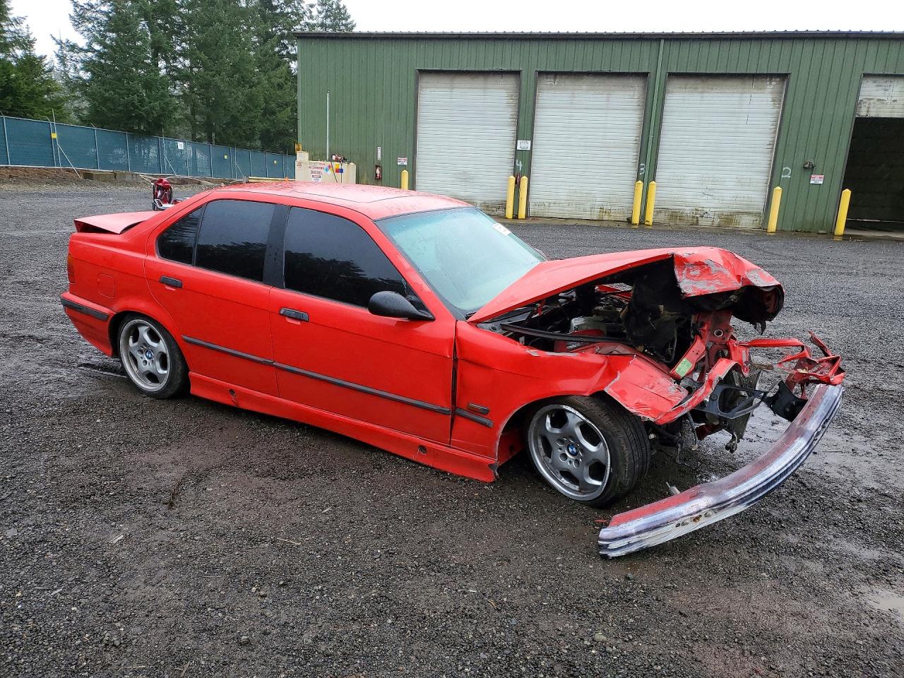 1996 Bmw 328 I Automatic Red vin: WBACD4326TAV39921