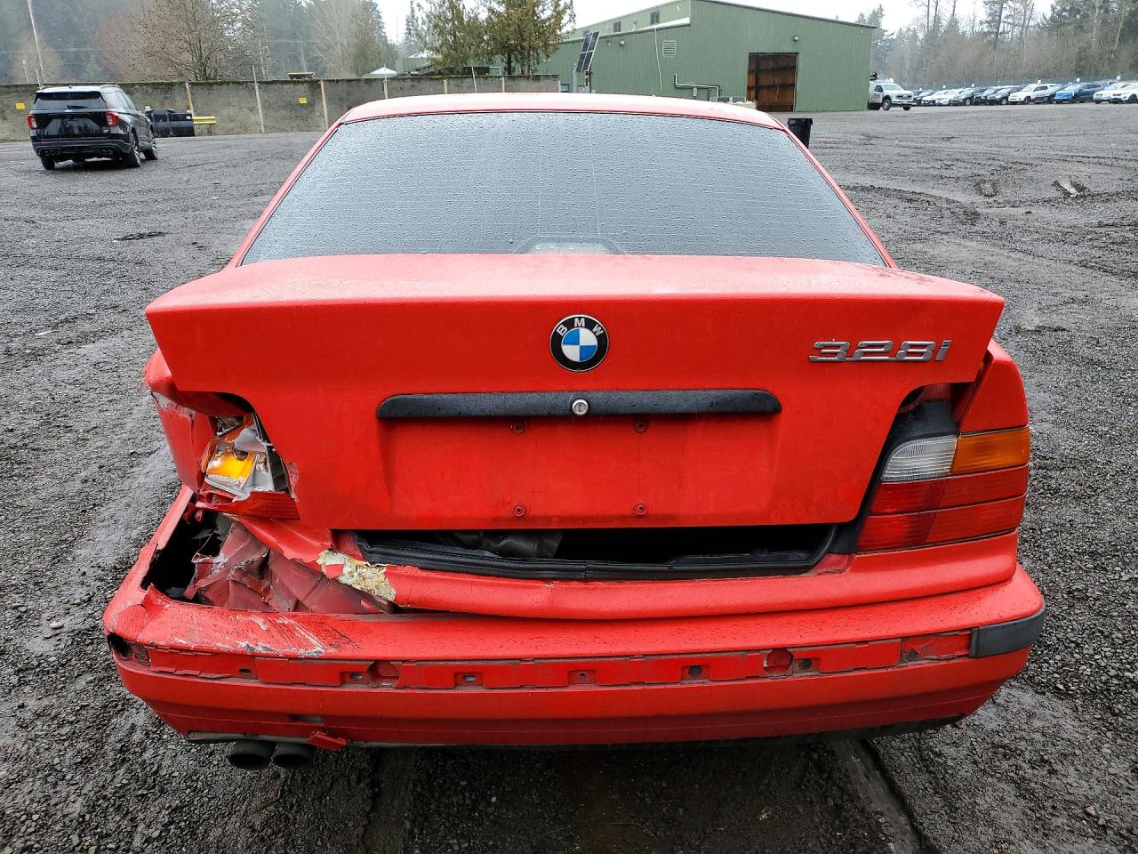 1996 Bmw 328 I Automatic Red vin: WBACD4326TAV39921