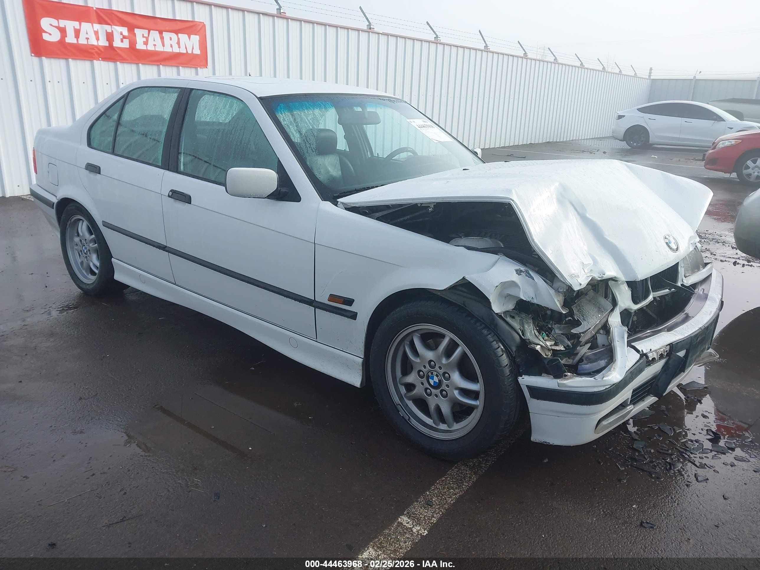 1996 Bmw 328 I Automatic White vin: WBACD4326TAV41488
