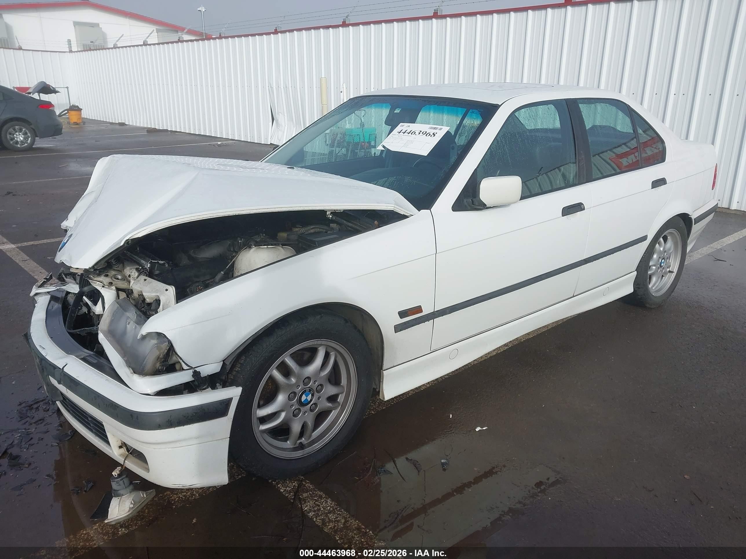 1996 Bmw 328 I Automatic White vin: WBACD4326TAV41488