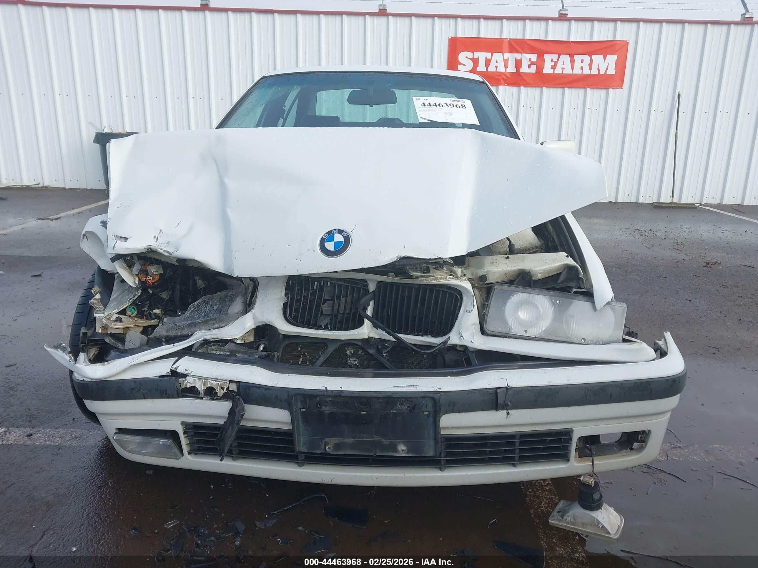 1996 Bmw 328 I Automatic White vin: WBACD4326TAV41488
