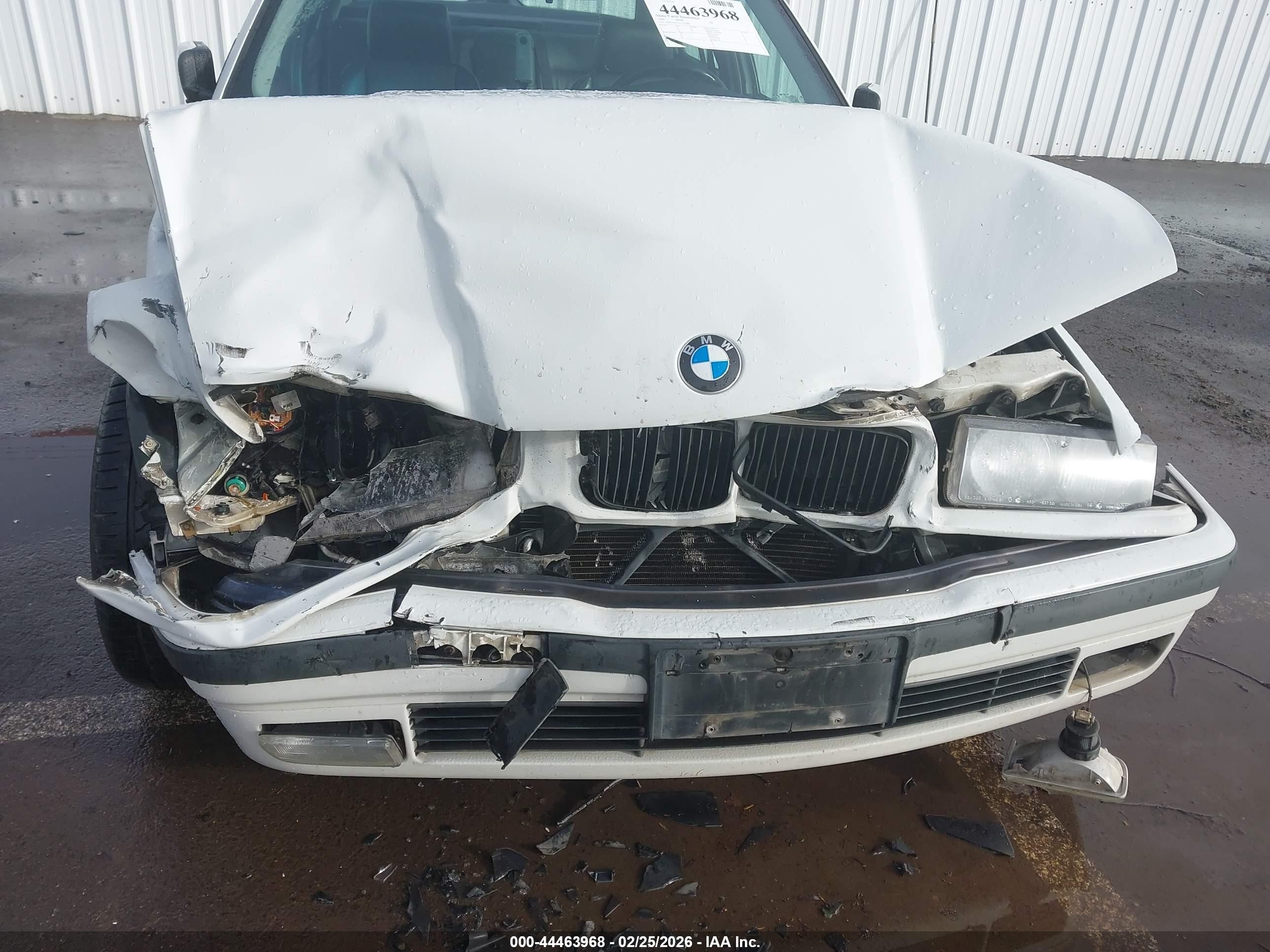 1996 Bmw 328 I Automatic White vin: WBACD4326TAV41488