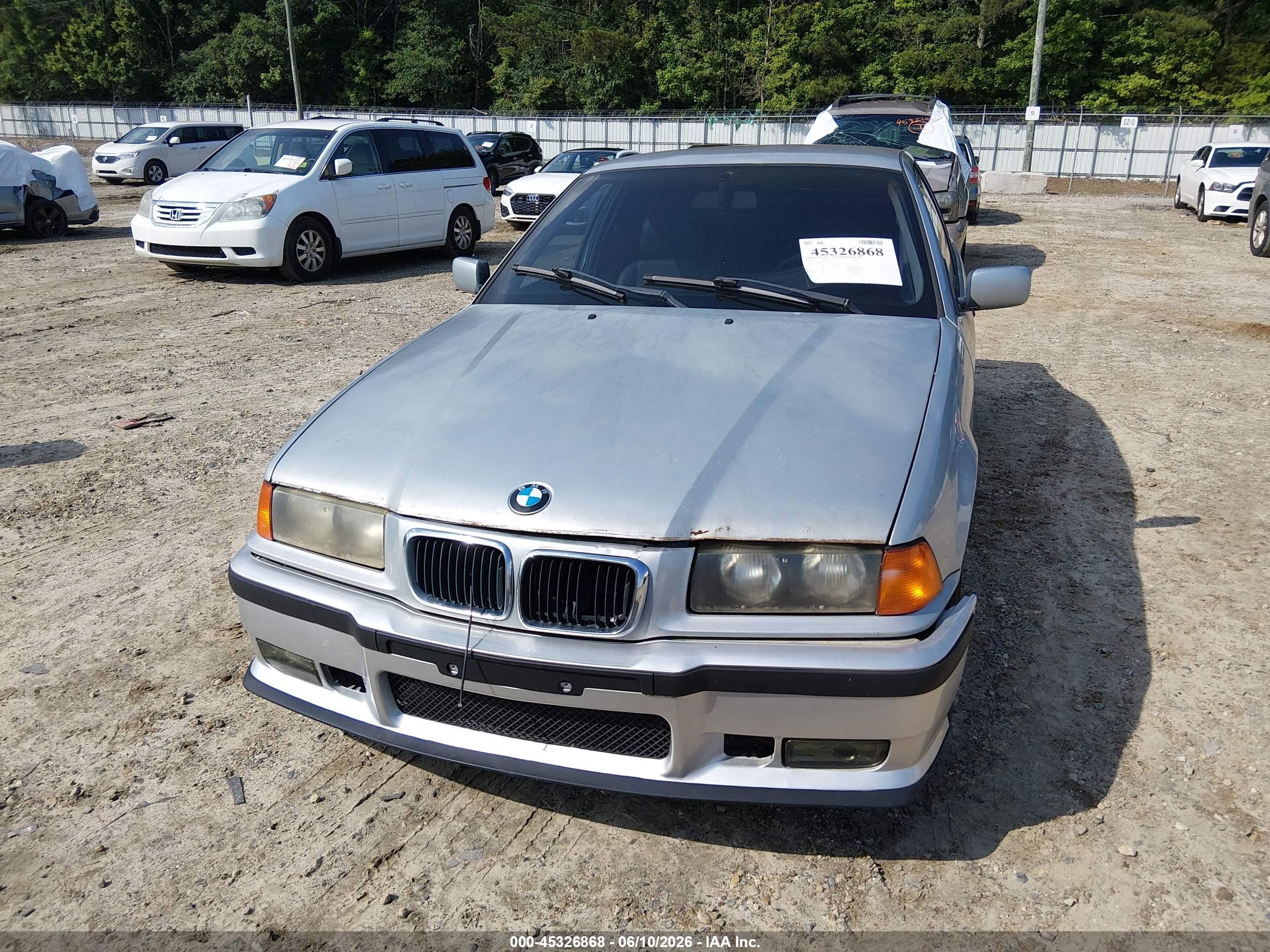 1997 Bmw 328i   Silver vin: WBACD4327VAV53233