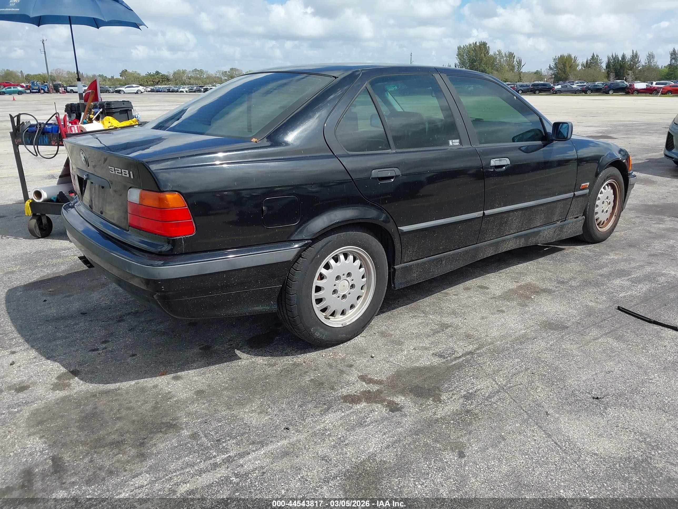 1996 Bmw 328 I Automatic Black vin: WBACD4328TAV41458