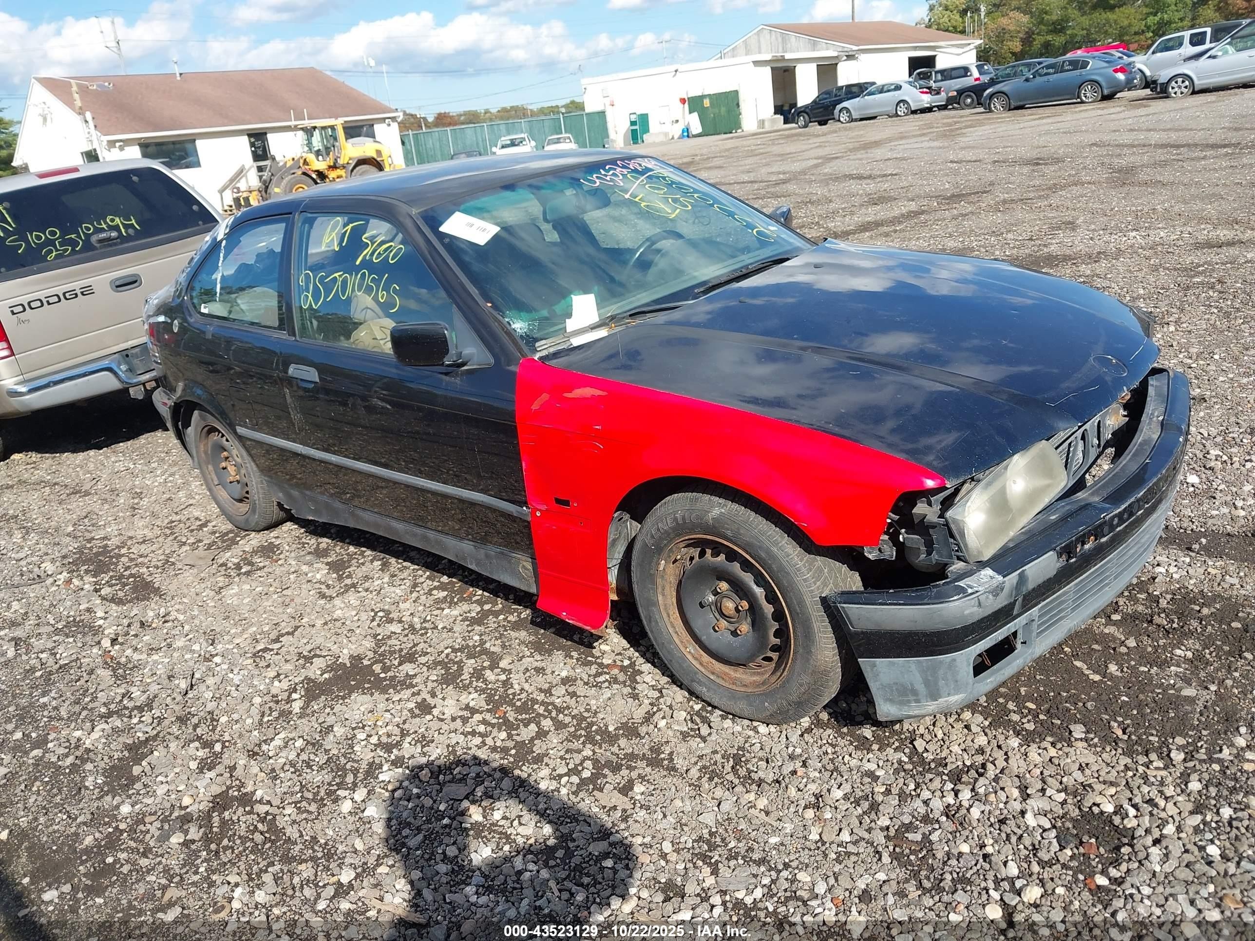 1996 Bmw 318 Ti Black vin: WBACG7328TAS95827
