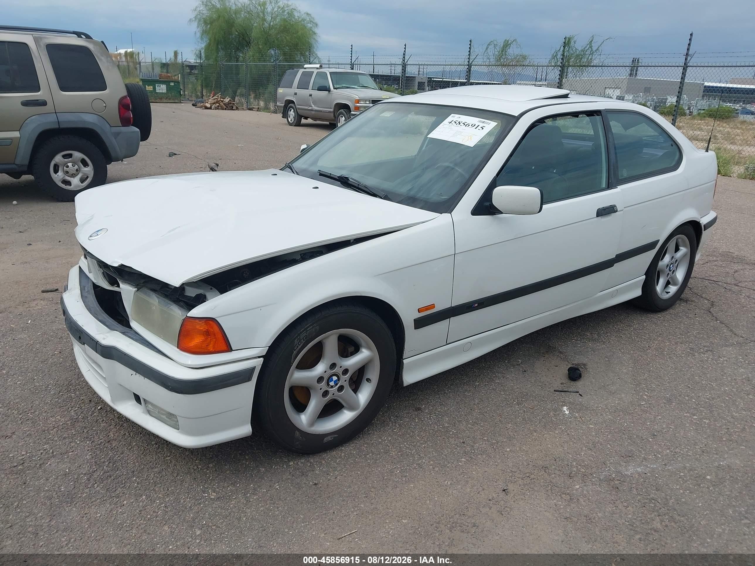 1998 Bmw 318ti White vin: WBACG8320WKC84537
