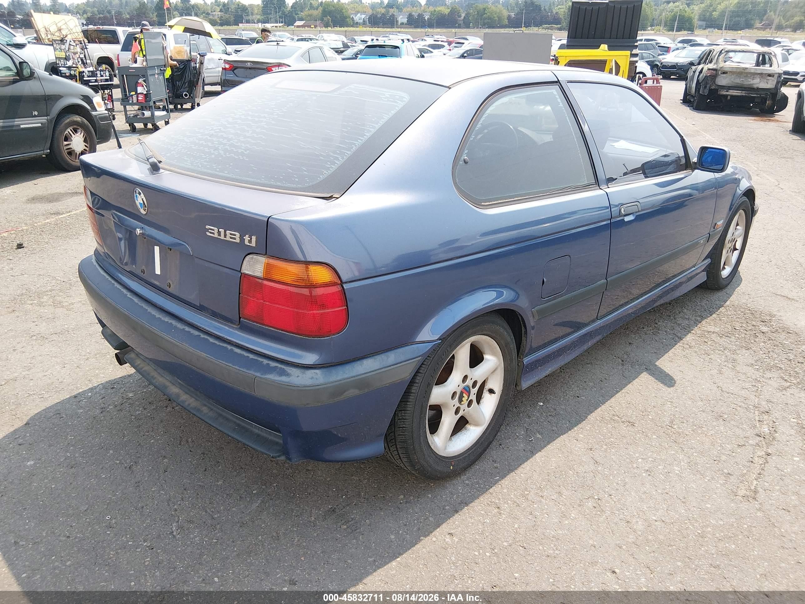 1996 Bmw 318 Ti Automatic Blue vin: WBACG8321TAU36405