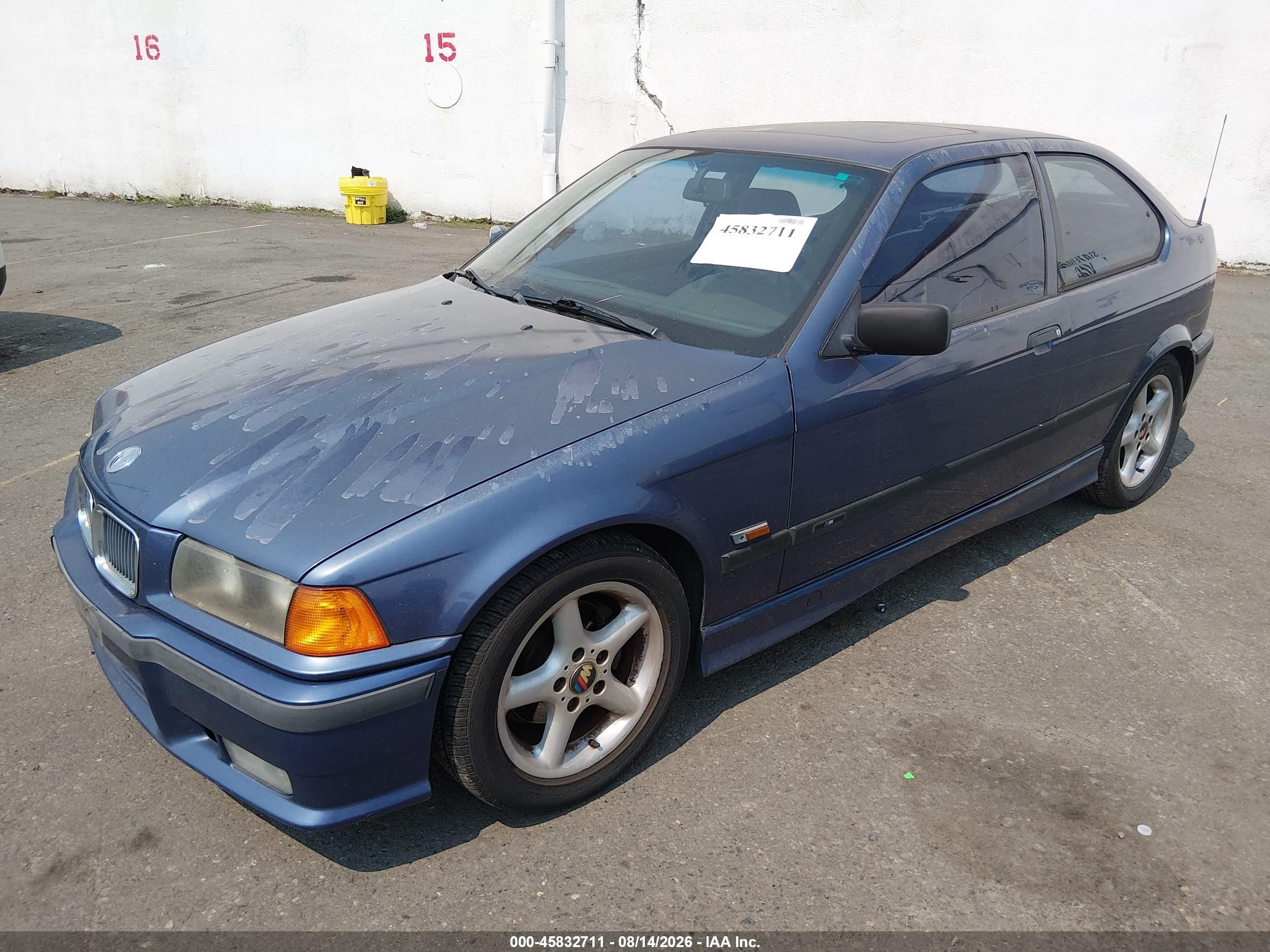 1996 Bmw 318 Ti Automatic Blue vin: WBACG8321TAU36405