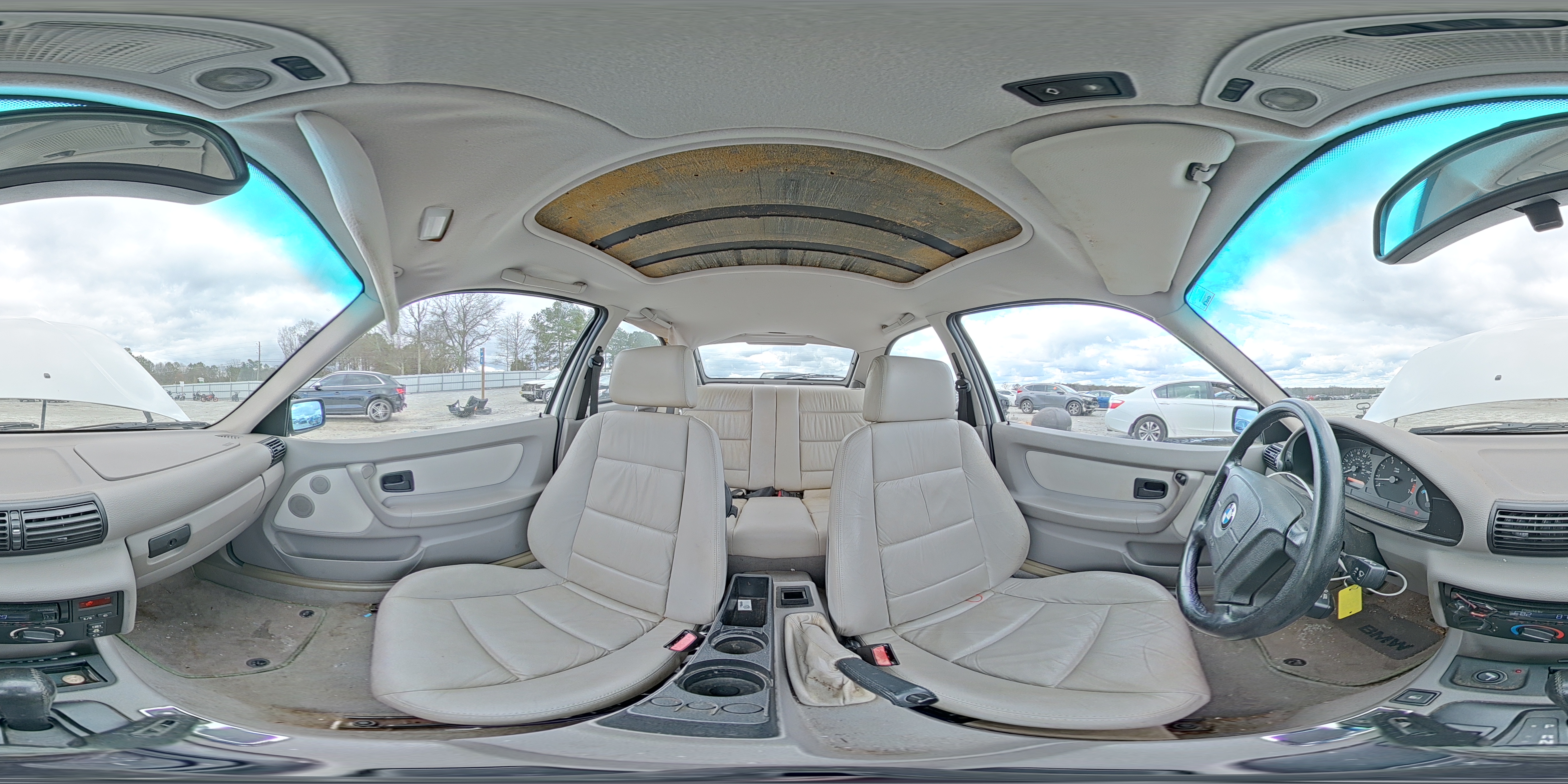 1997 Bmw 318 Ti Automatic White vin: WBACG8321VAU39243