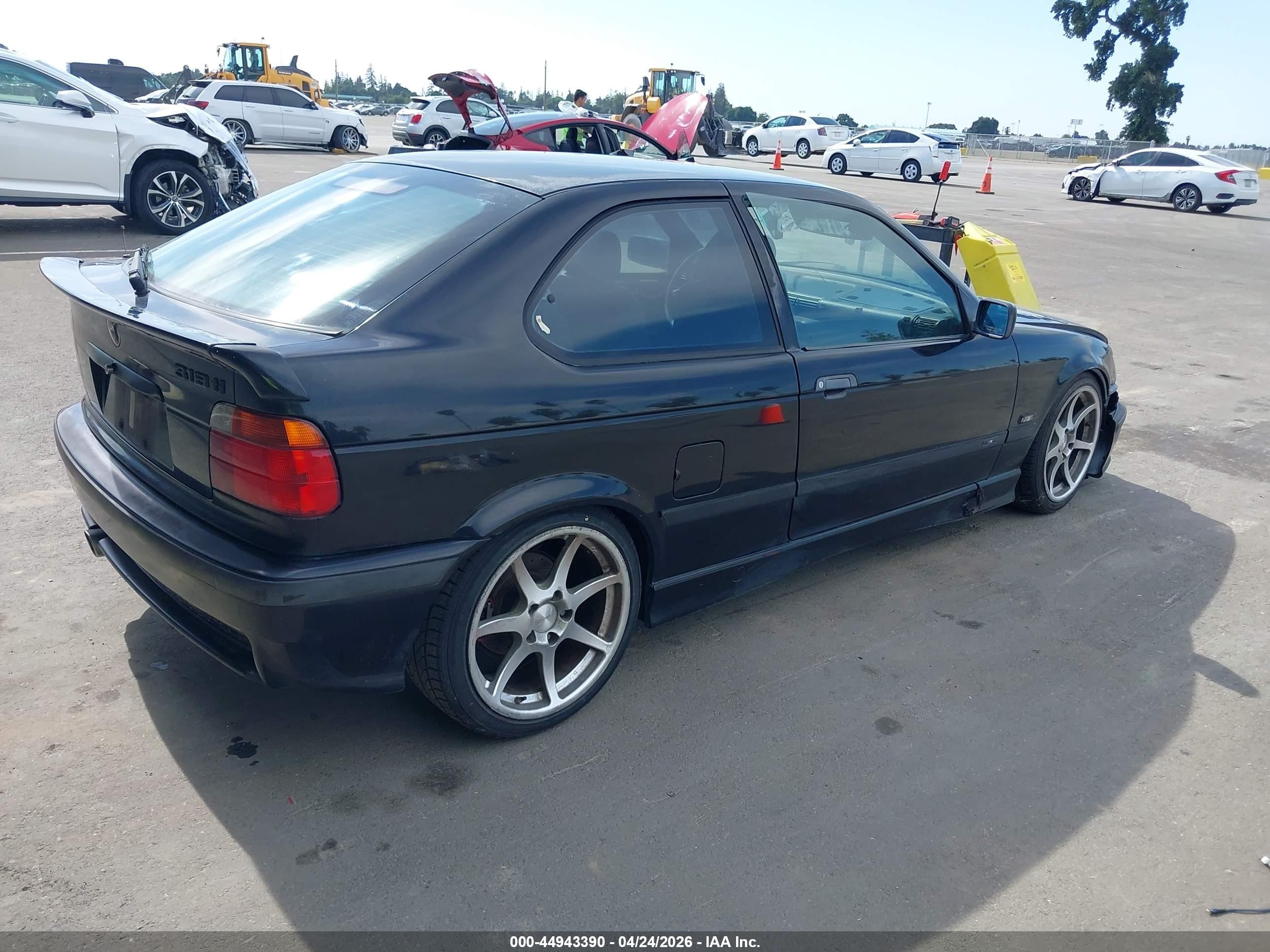 1996 Bmw 318 Ti Automatic Black vin: WBACG8325TAU37489