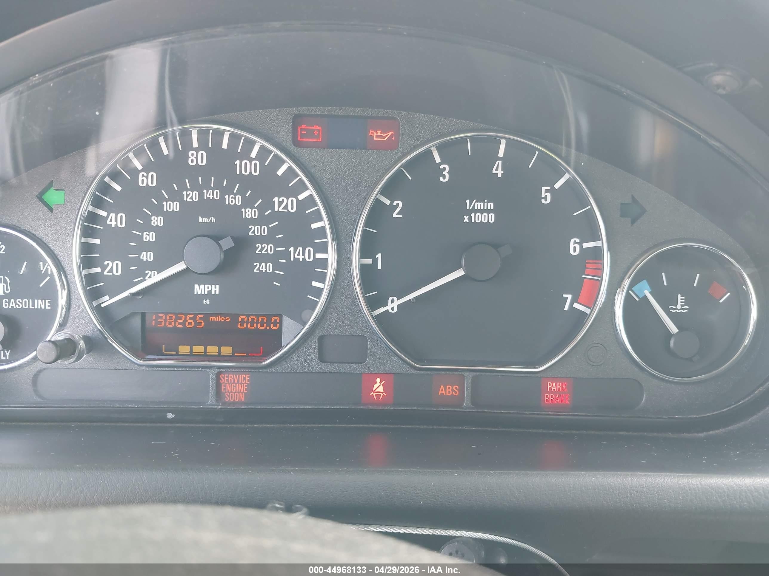 2000 Bmw Z3 2.8 Silver vin: WBACH3342YLF44080