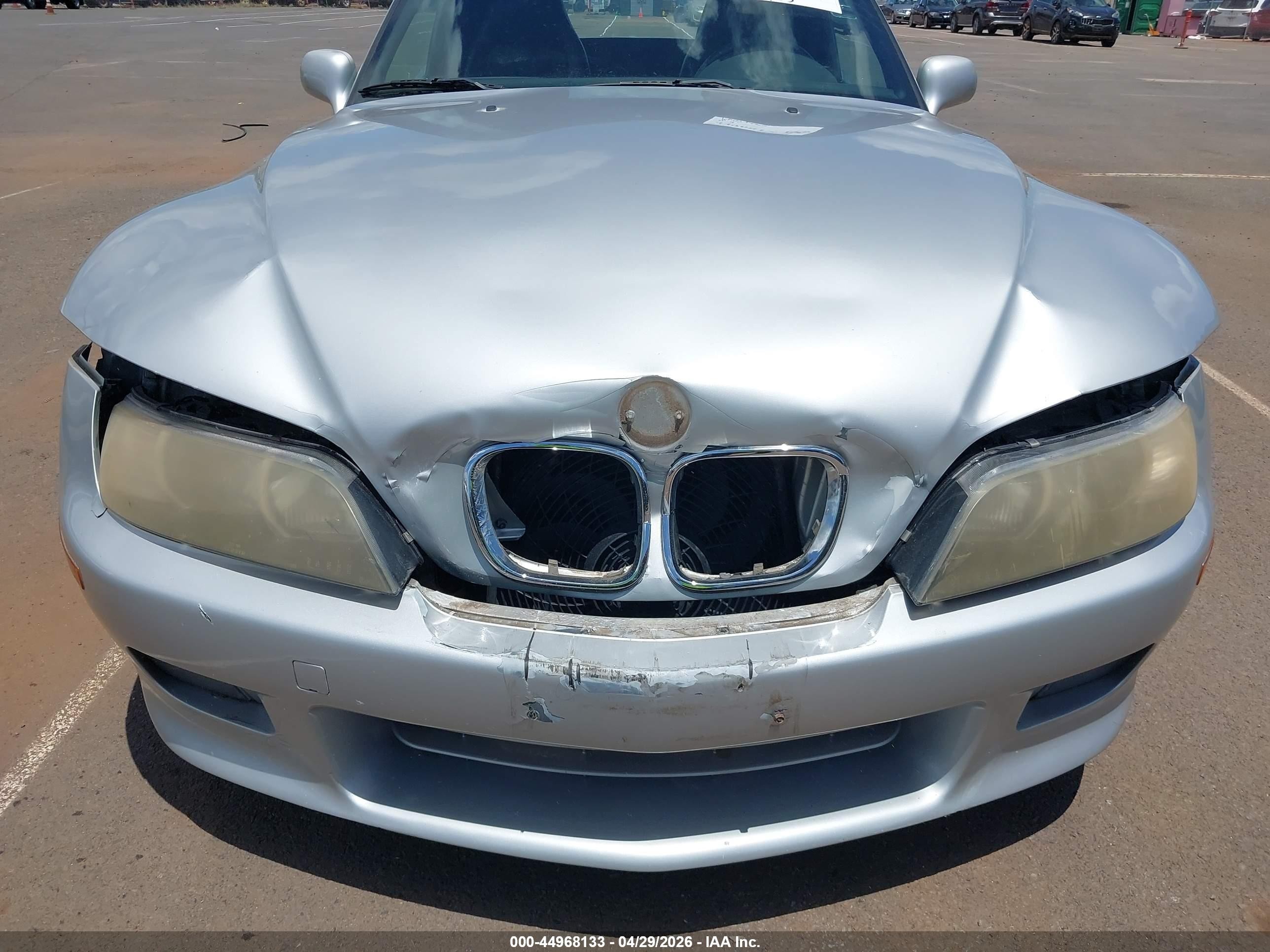 2000 Bmw Z3 2.8 Silver vin: WBACH3342YLF44080