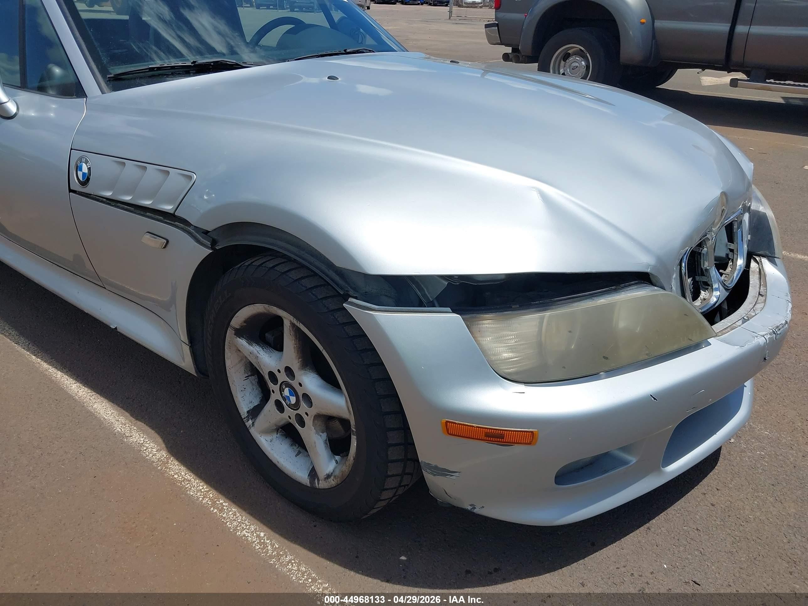 2000 Bmw Z3 2.8 Silver vin: WBACH3342YLF44080