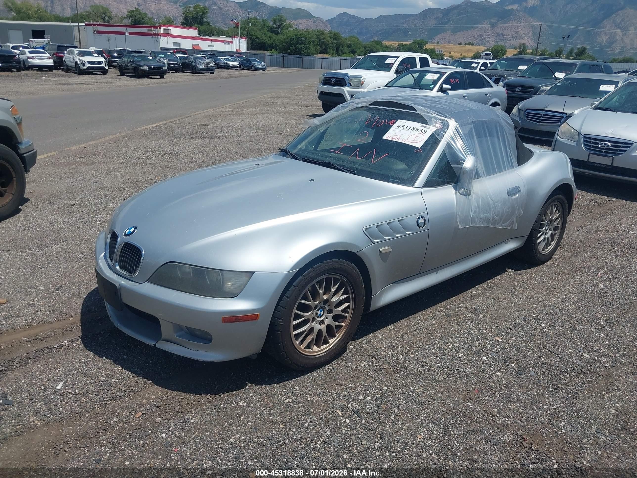 2000 Bmw Z3 2.8 Серебряный vin: WBACH3343YLF71904