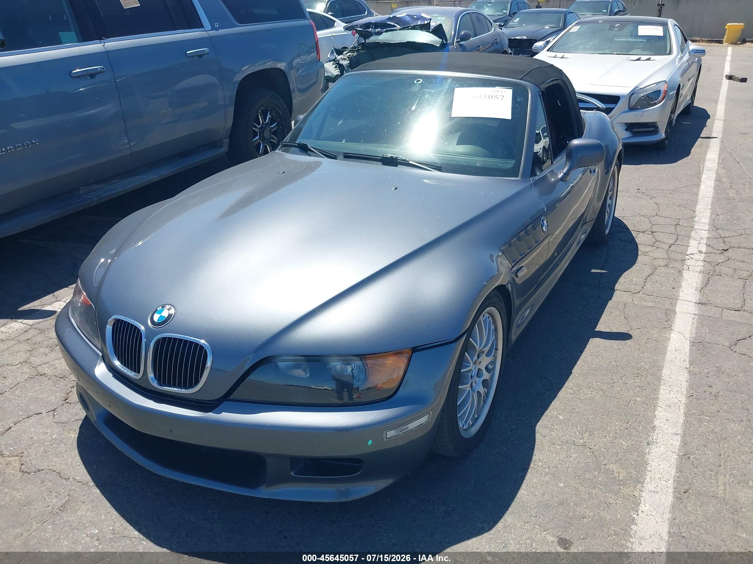 2000 Bmw Z3 2.8 Gray vin: WBACH3348YLF71963