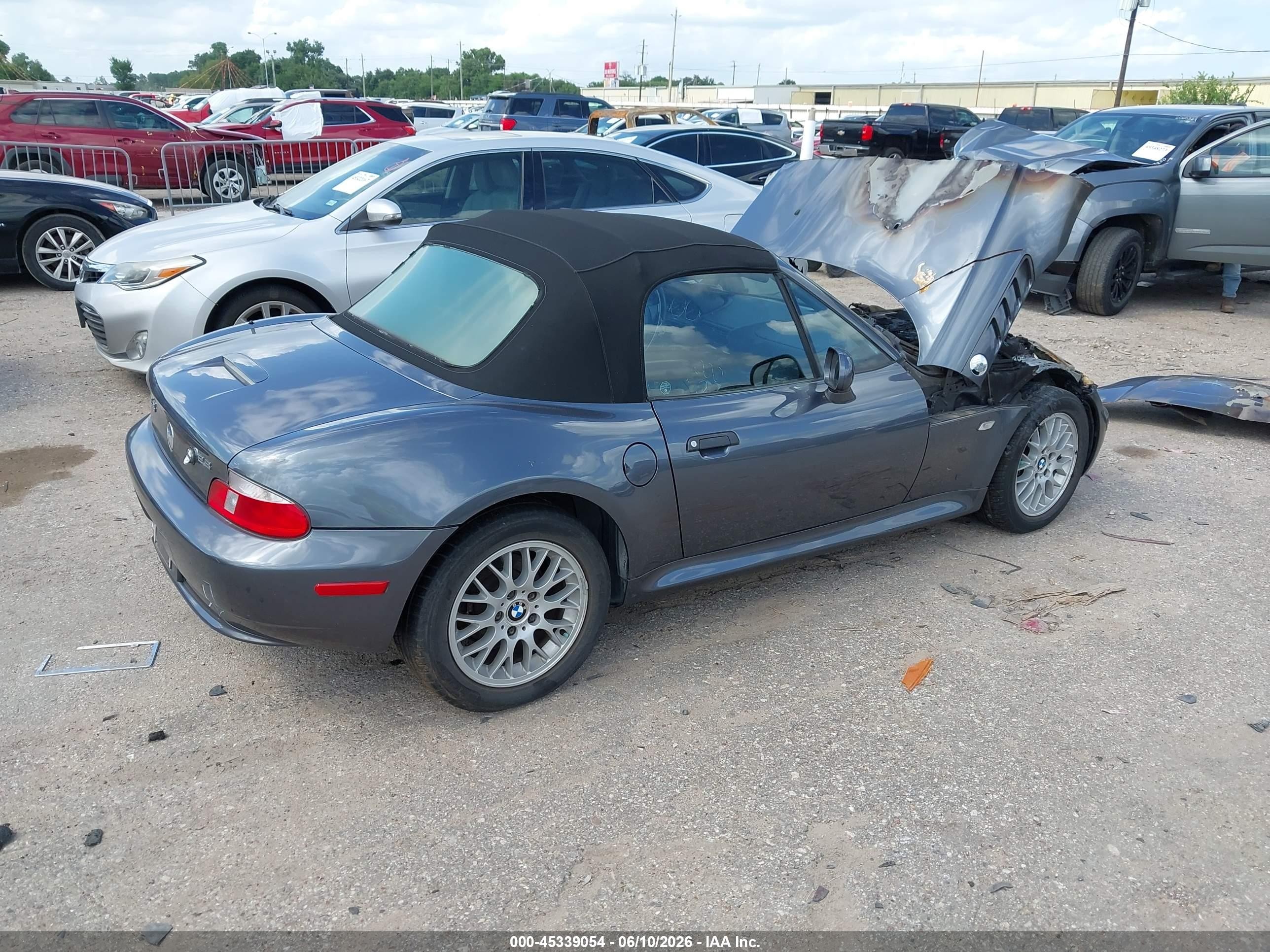 2000 Bmw Z3 2.8 Синий vin: WBACH3349YLF72006