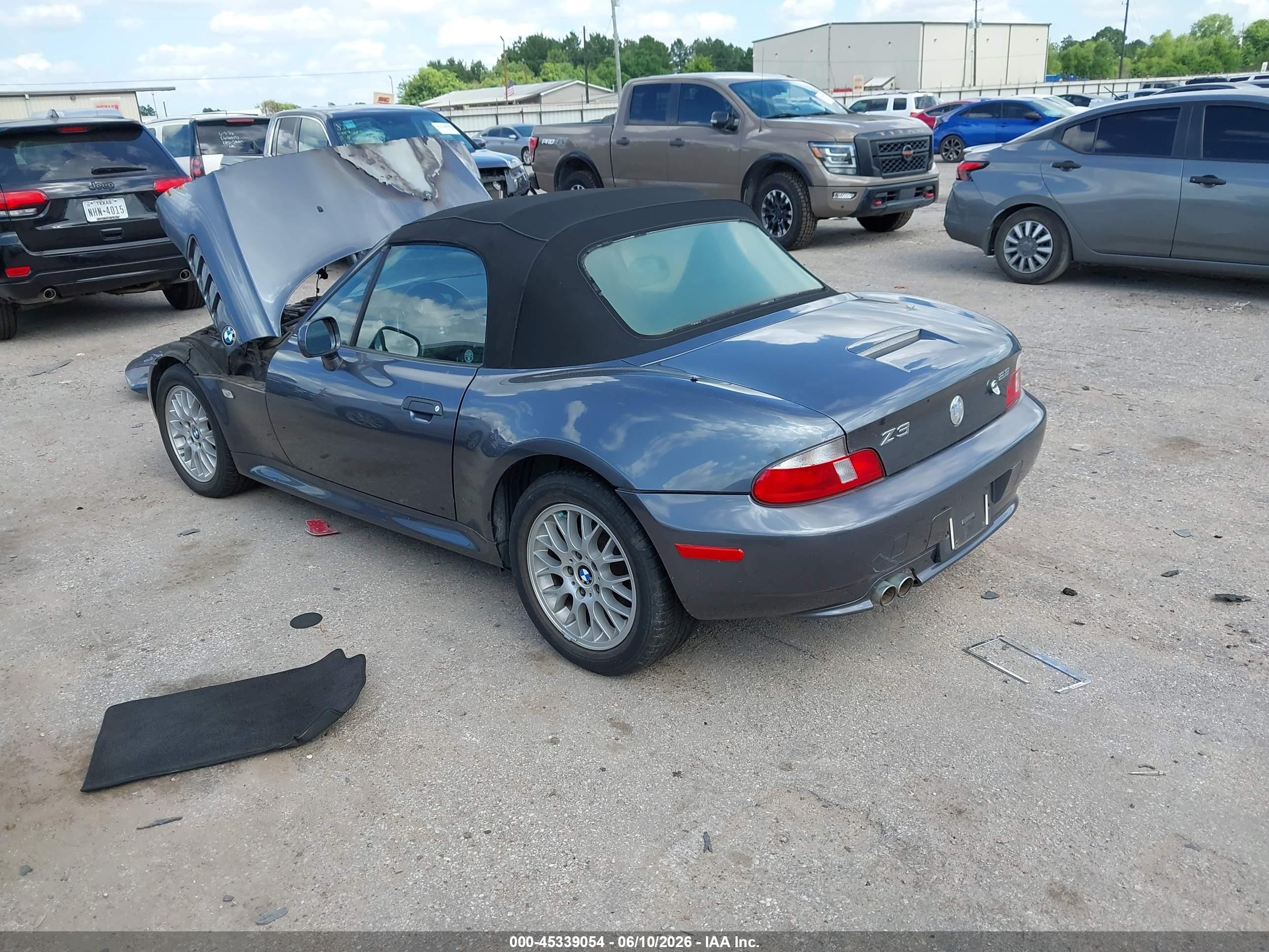 2000 Bmw Z3 2.8 Синий vin: WBACH3349YLF72006